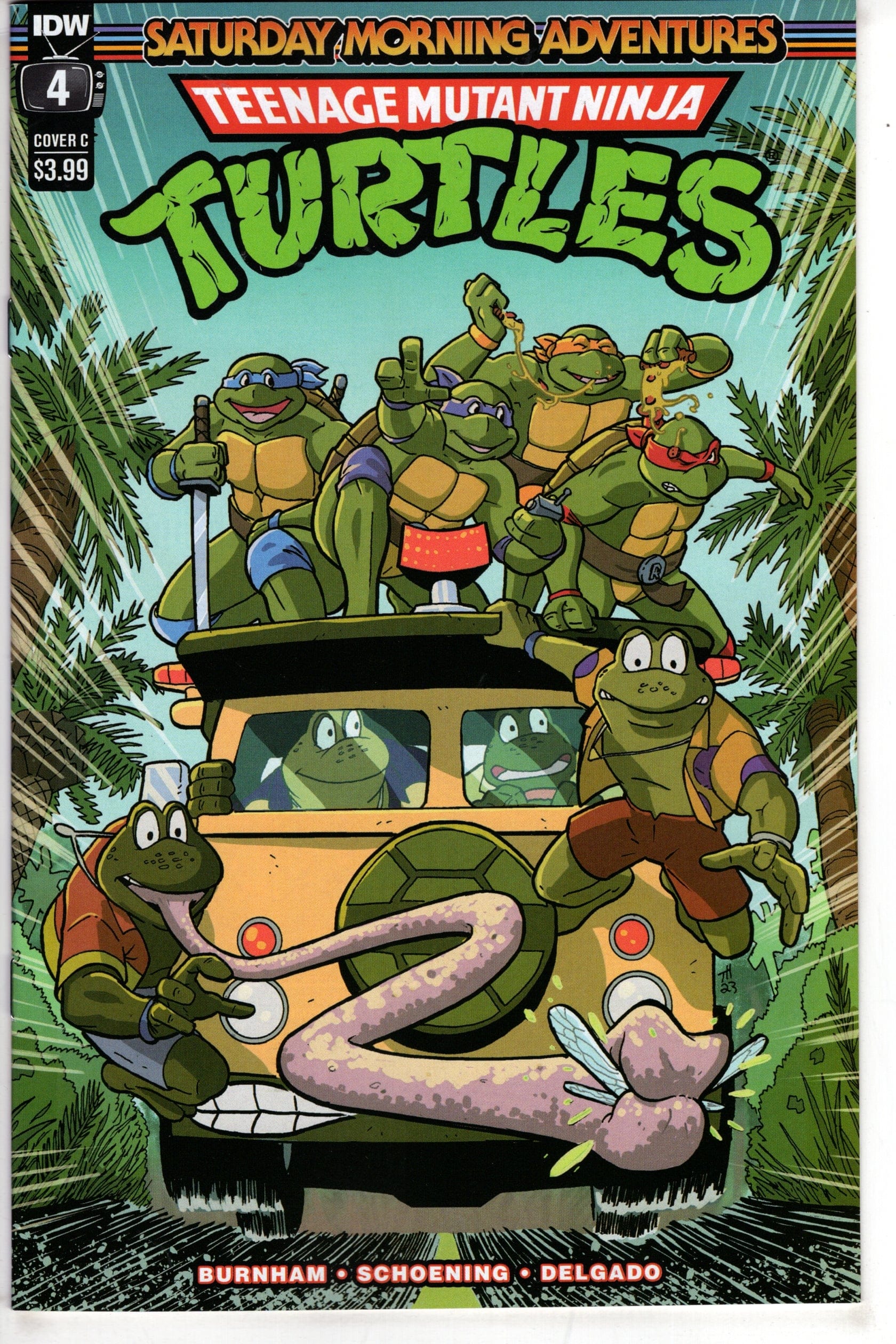 IDW PUBLISHING COMIC BOOK TMNT SATURDAY MORNING ADV 2023 #4 CVR C HYMEL