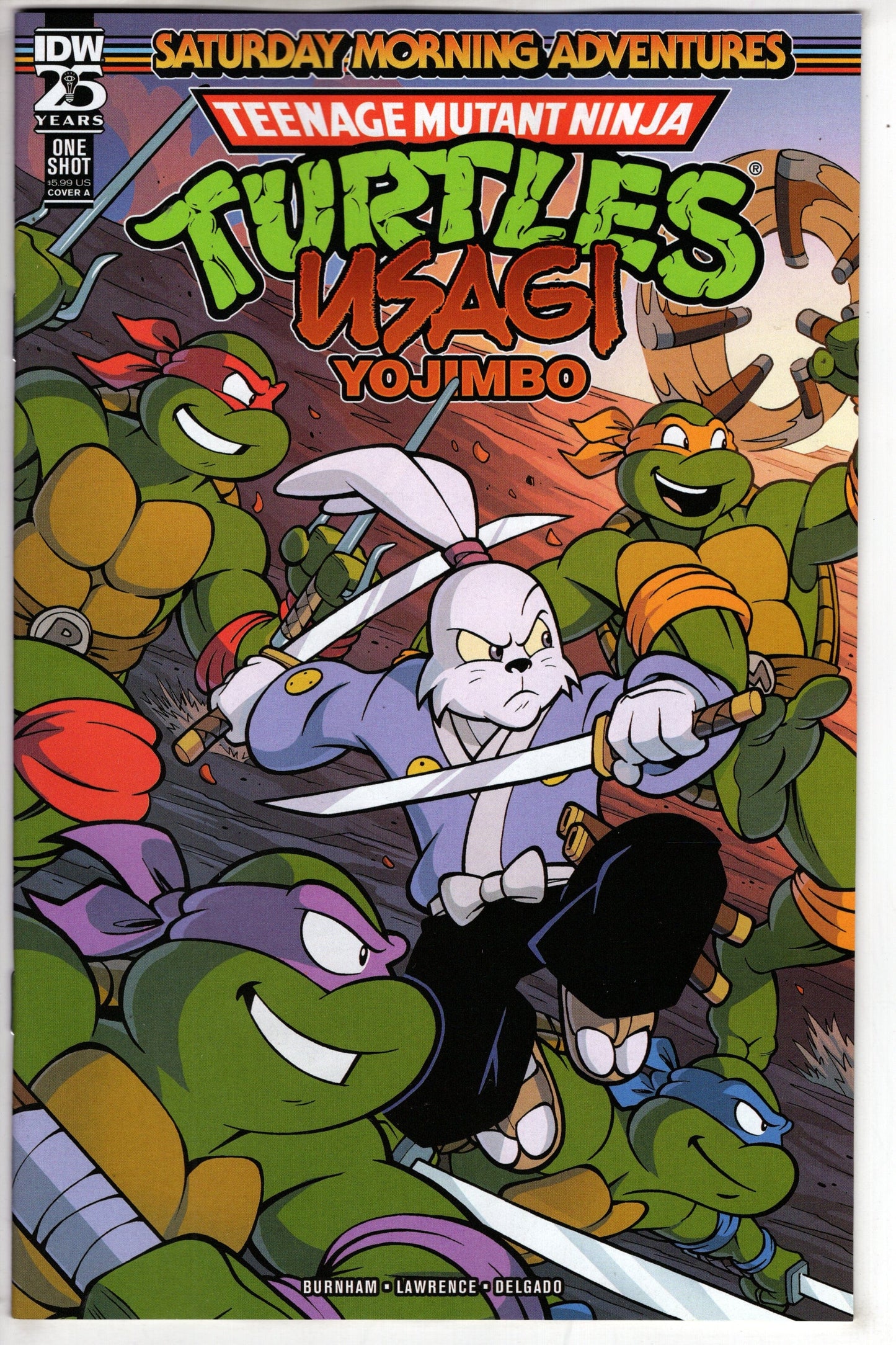 IDW PUBLISHING COMIC BOOK TMNT USAGI YOJIMBO SATURDAY MORNING ADV #1 CVR A LAWRENCE