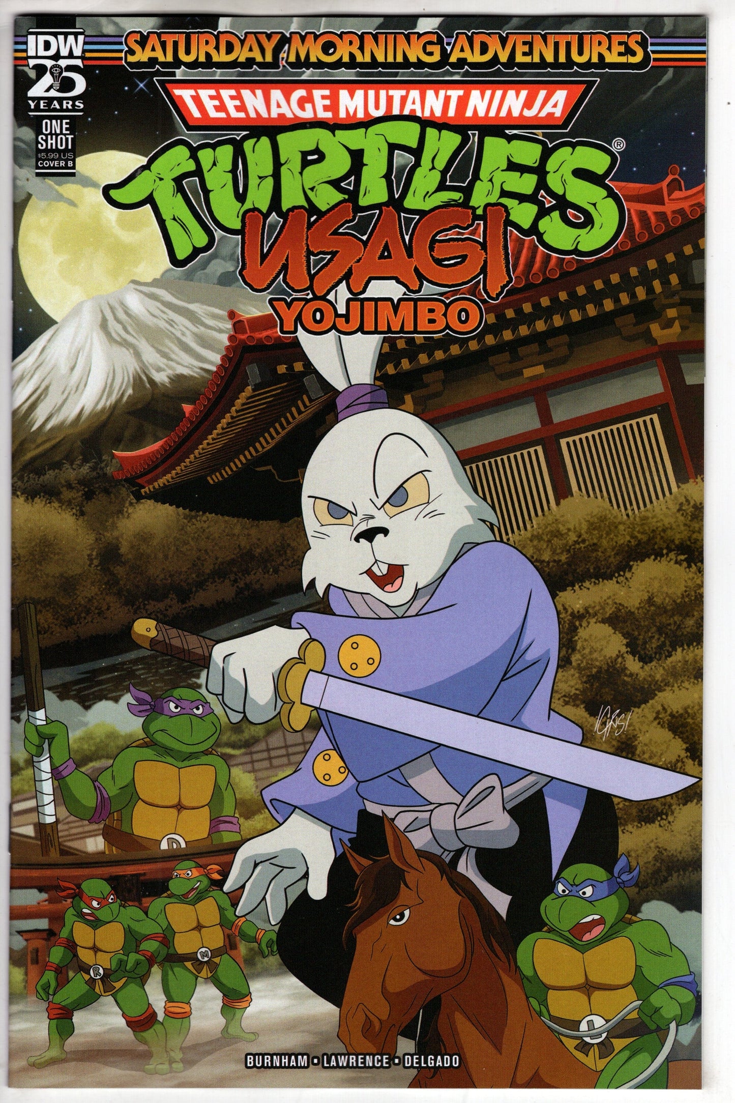 IDW PUBLISHING COMIC BOOK TMNT USAGI YOJIMBO SATURDAY MORNING ADV #1 CVR B JONES