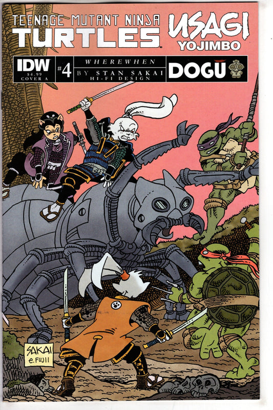 IDW PUBLISHING COMIC BOOK TMNT USAGI YOJIMBO WHEREWHEN #4 CVR A SAKAI