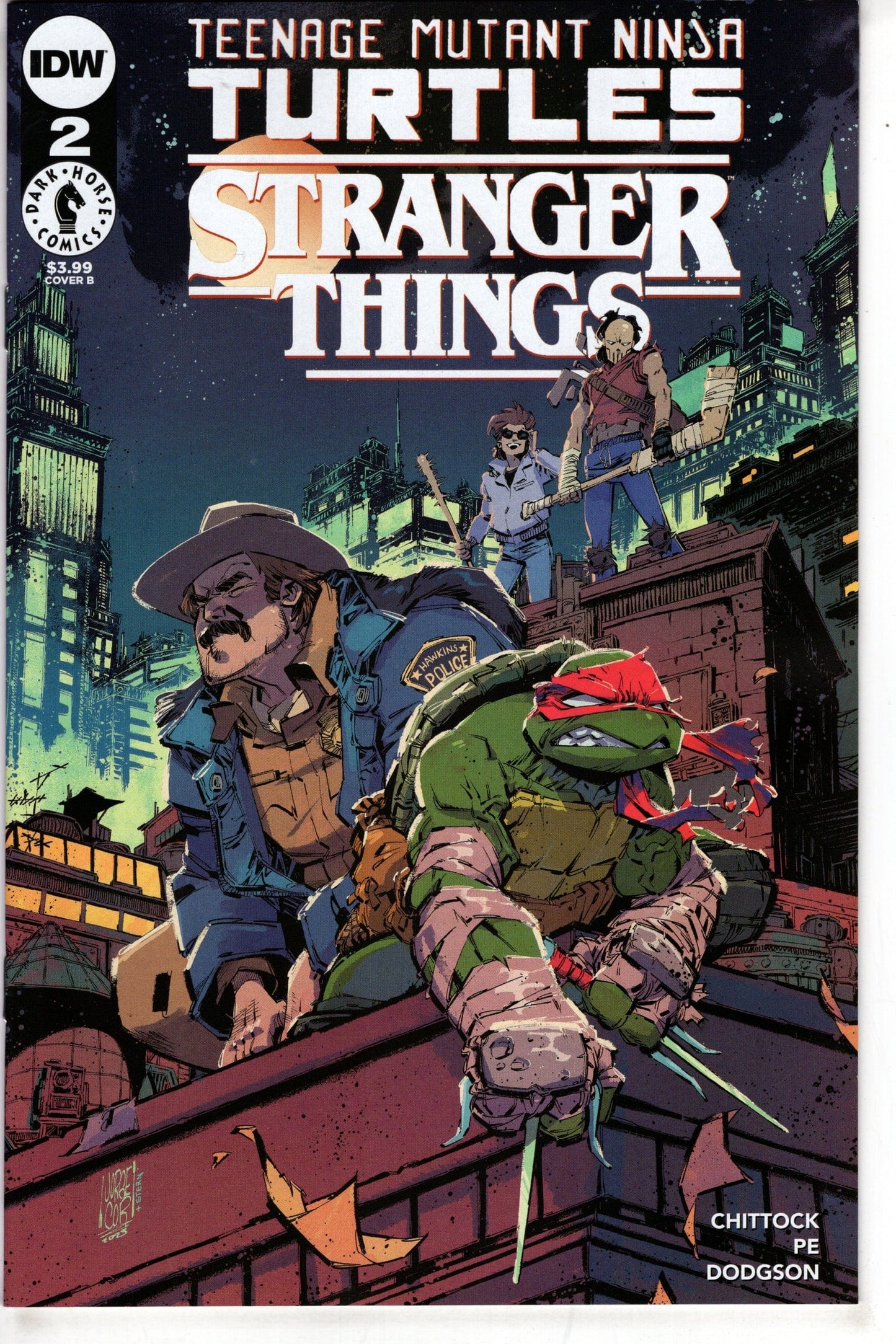 IDW PUBLISHING COMIC BOOK TMNT X STRANGER THINGS #2 CVR B CORONA