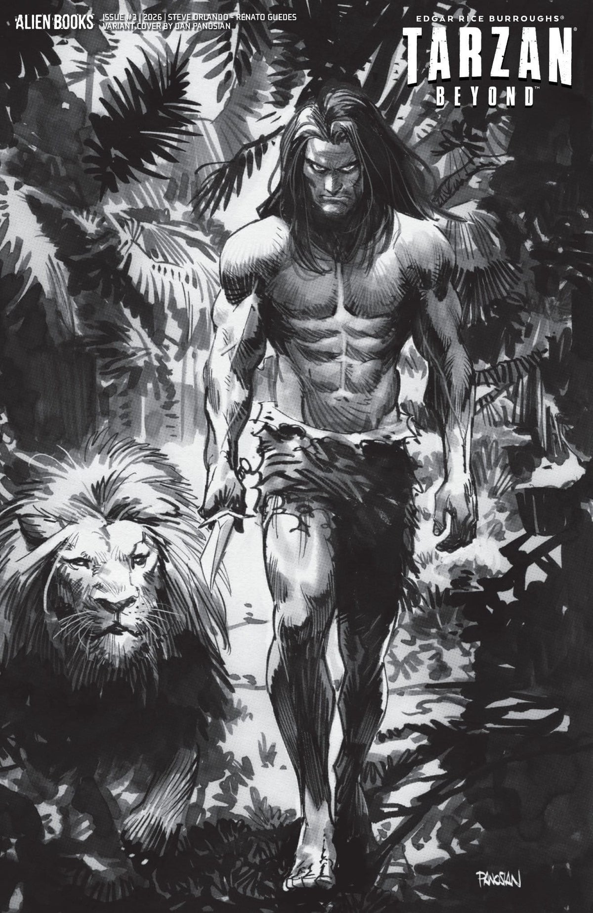 IDW Publishing NEW LAST WEEK Tarzan Beyond #3 Variant D (Panosian B&W) (VF/NM)