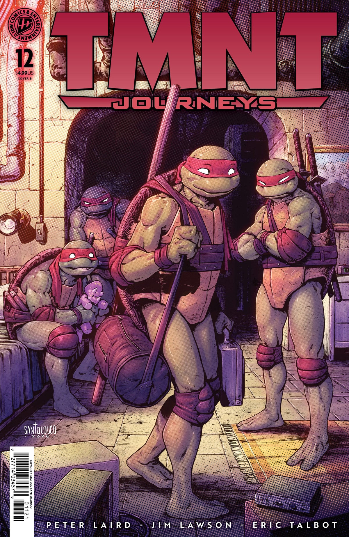IDW Publishing NEW LAST WEEK TMNT: Journeys #12 Variant B (Santolouco) (VF/NM)