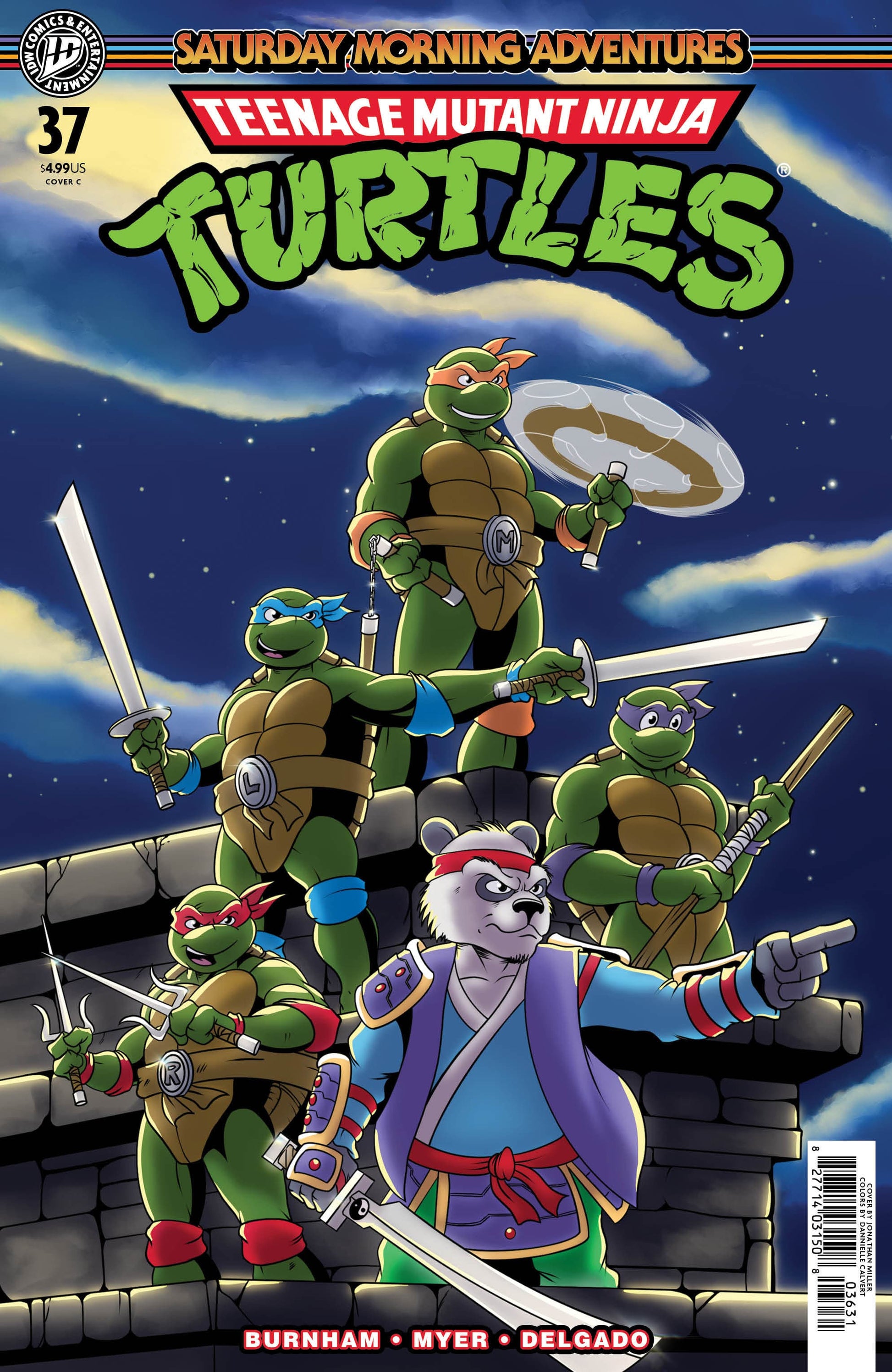 IDW Publishing NEW NEXT WEEK Teenage Mutant Ninja Turtles: Saturday Morning Adventures #37 Variant C (Miller) (VF/NM)