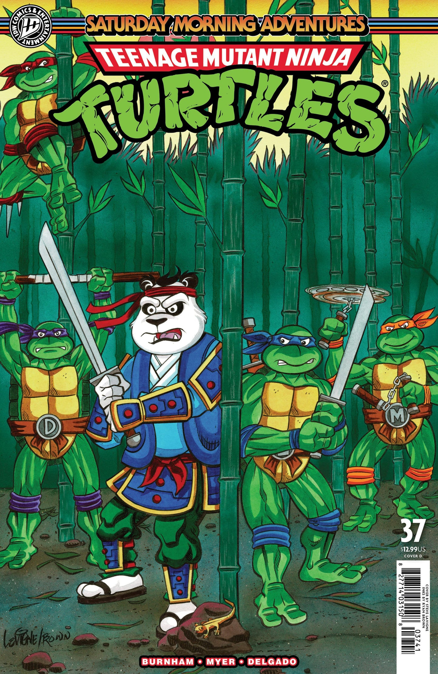 IDW Publishing NEW NEXT WEEK Teenage Mutant Ninja Turtles: Saturday Morning Adventures #37 Variant D Foil (Lavigne) (VF/NM)