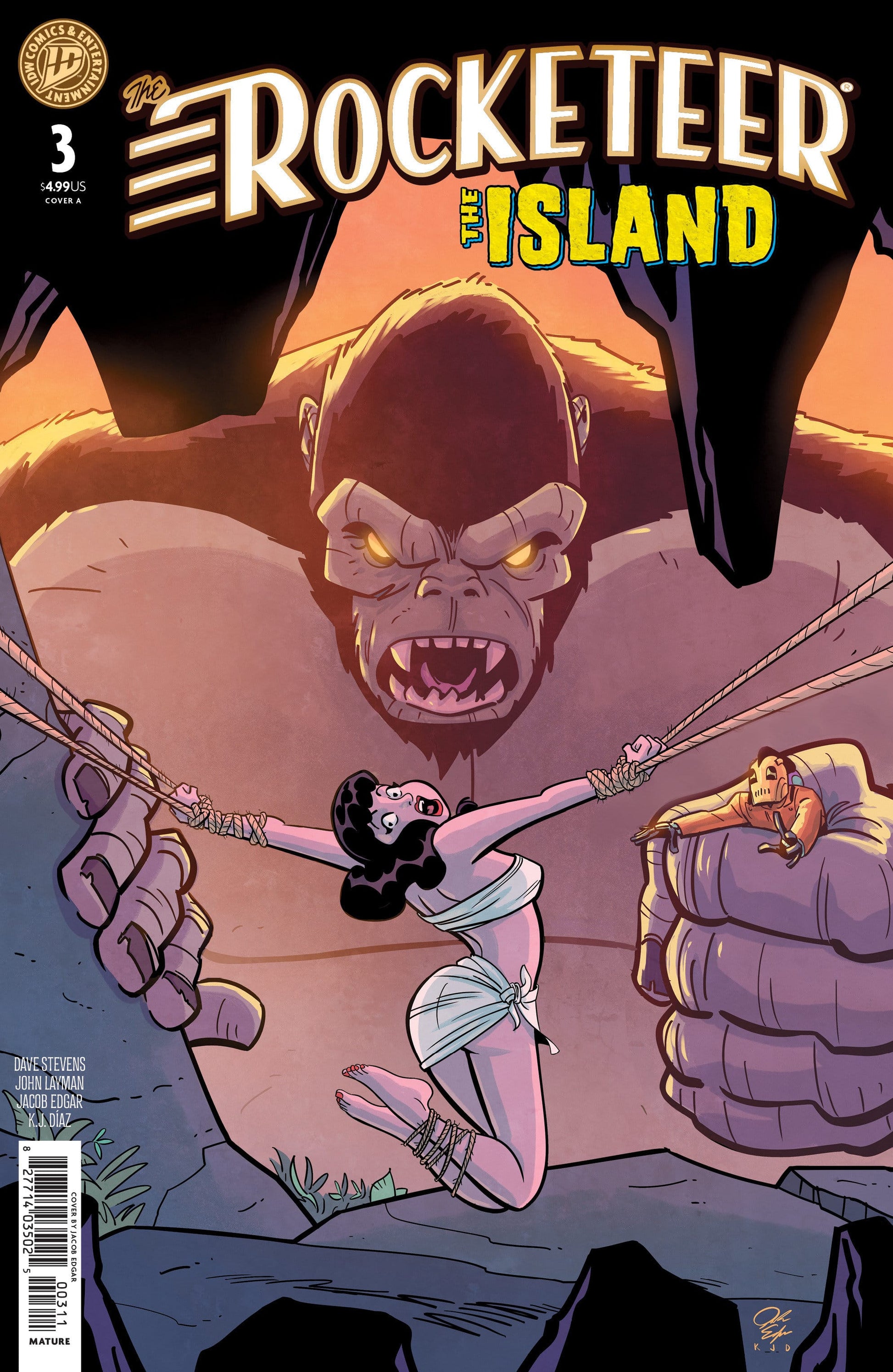 IDW Publishing NEW NEXT WEEK The Rocketeer: The Island #3 Cover A (Edgar) (VF/NM)