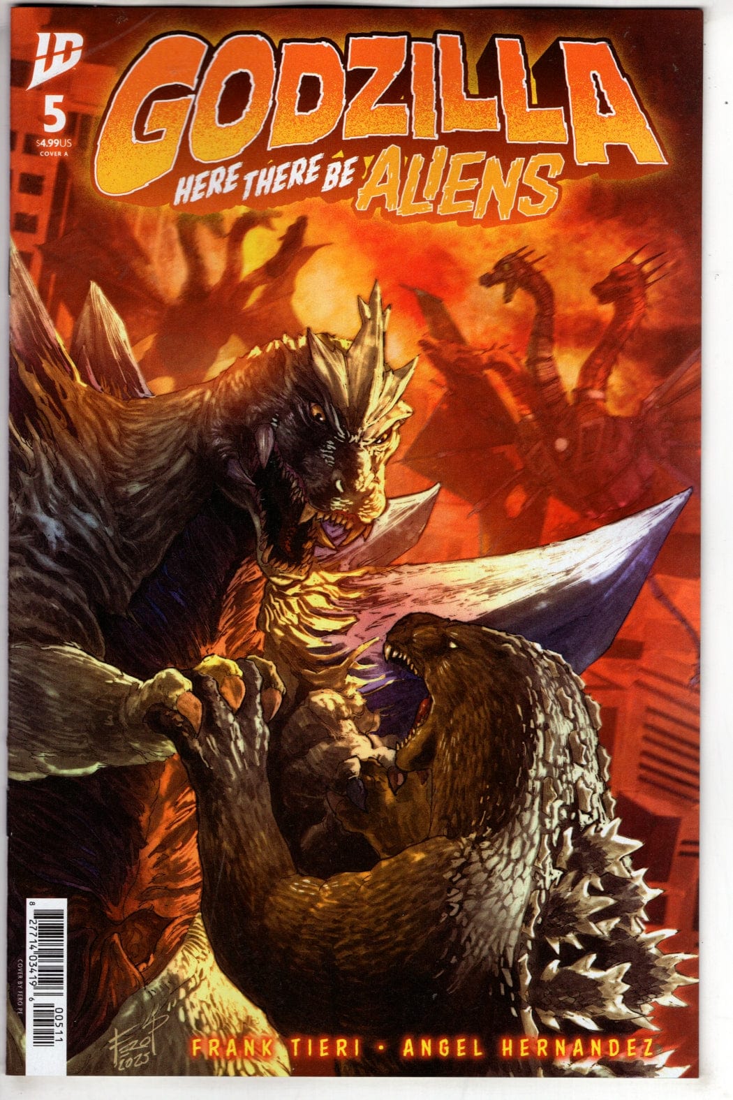 IDW Publishing NEW THIS WEEK Godzilla: Here There Be Aliens #5 Cover A (Pe)