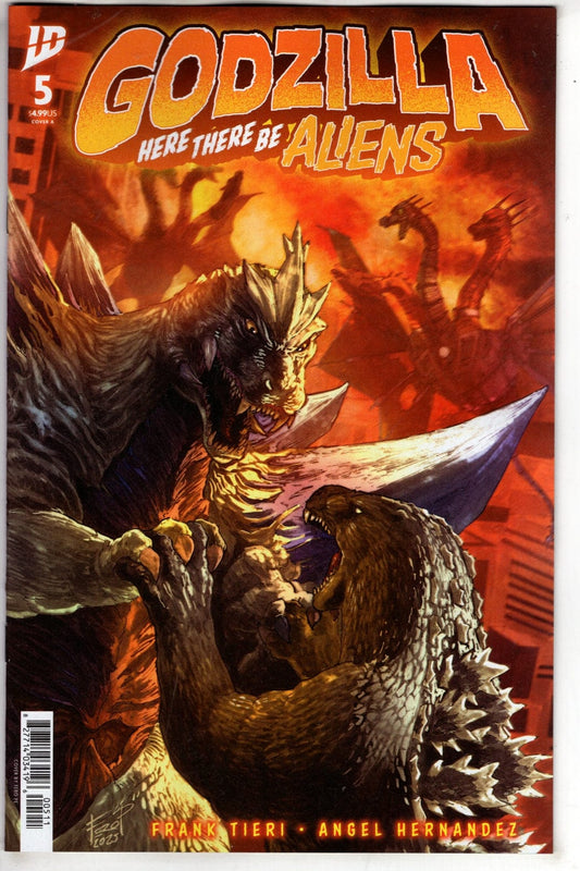 IDW Publishing NEW THIS WEEK Godzilla: Here There Be Aliens #5 Cover A (Pe)