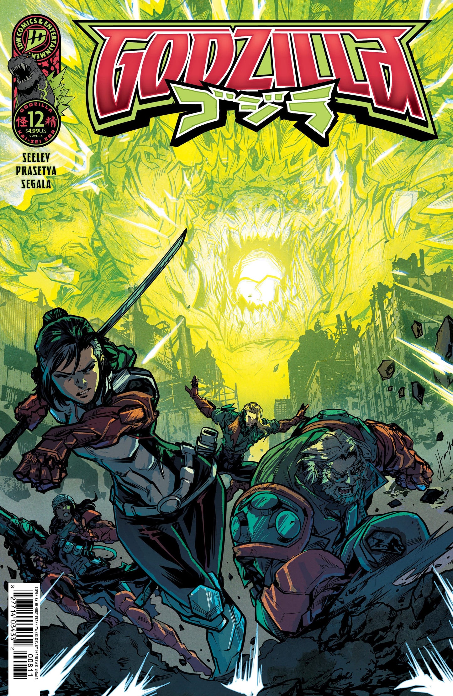 IDW Publishing NEW THIS WEEK Godzilla [Kai-Sei Era] #12 Cover A (Prasetya) (VF/NM)