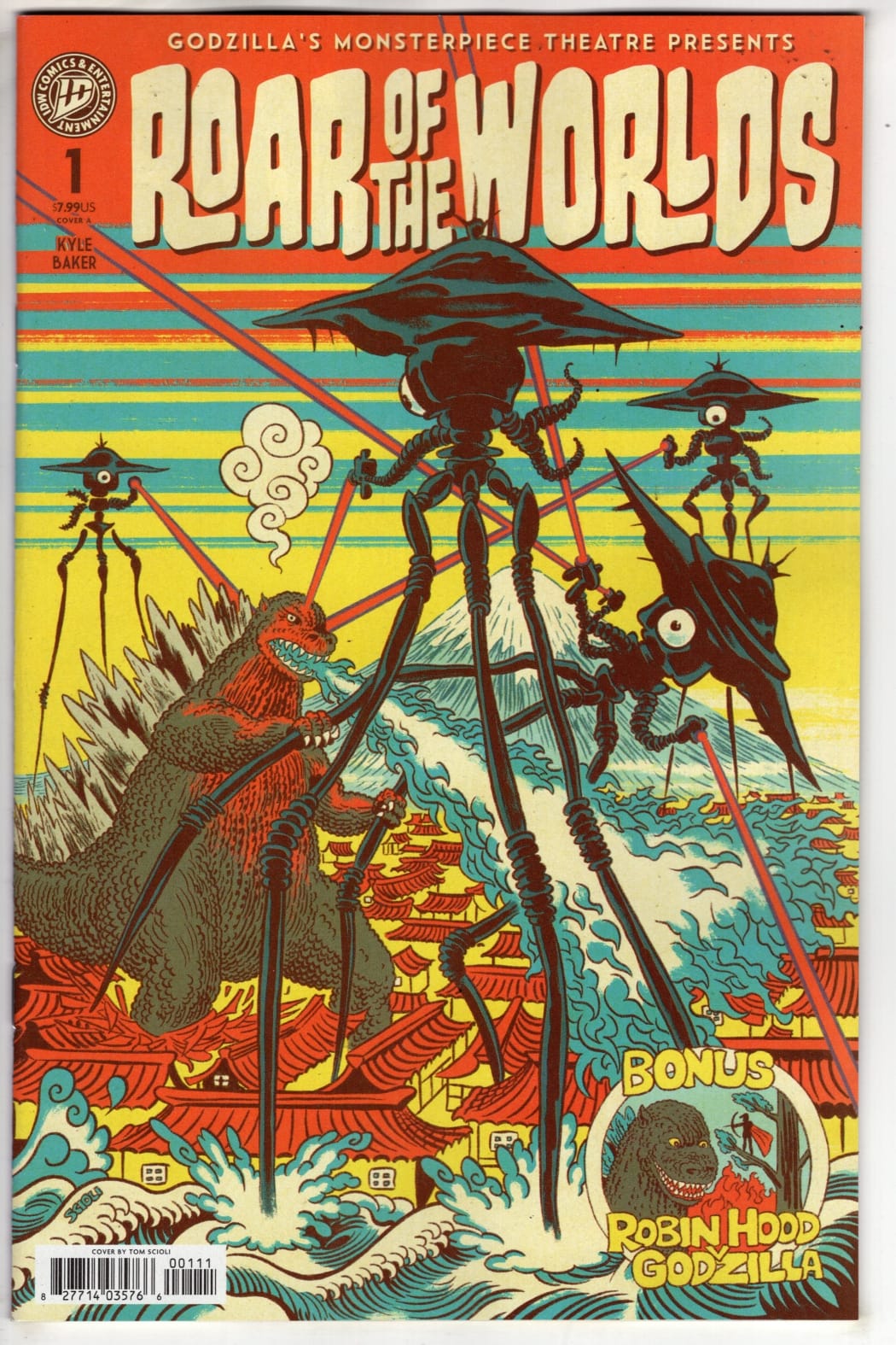 IDW Publishing NEW THIS WEEK Godzilla's Monsterpiece Theatre Presents: Roar of the Worlds Cover A (Scioli) (VF/NM)