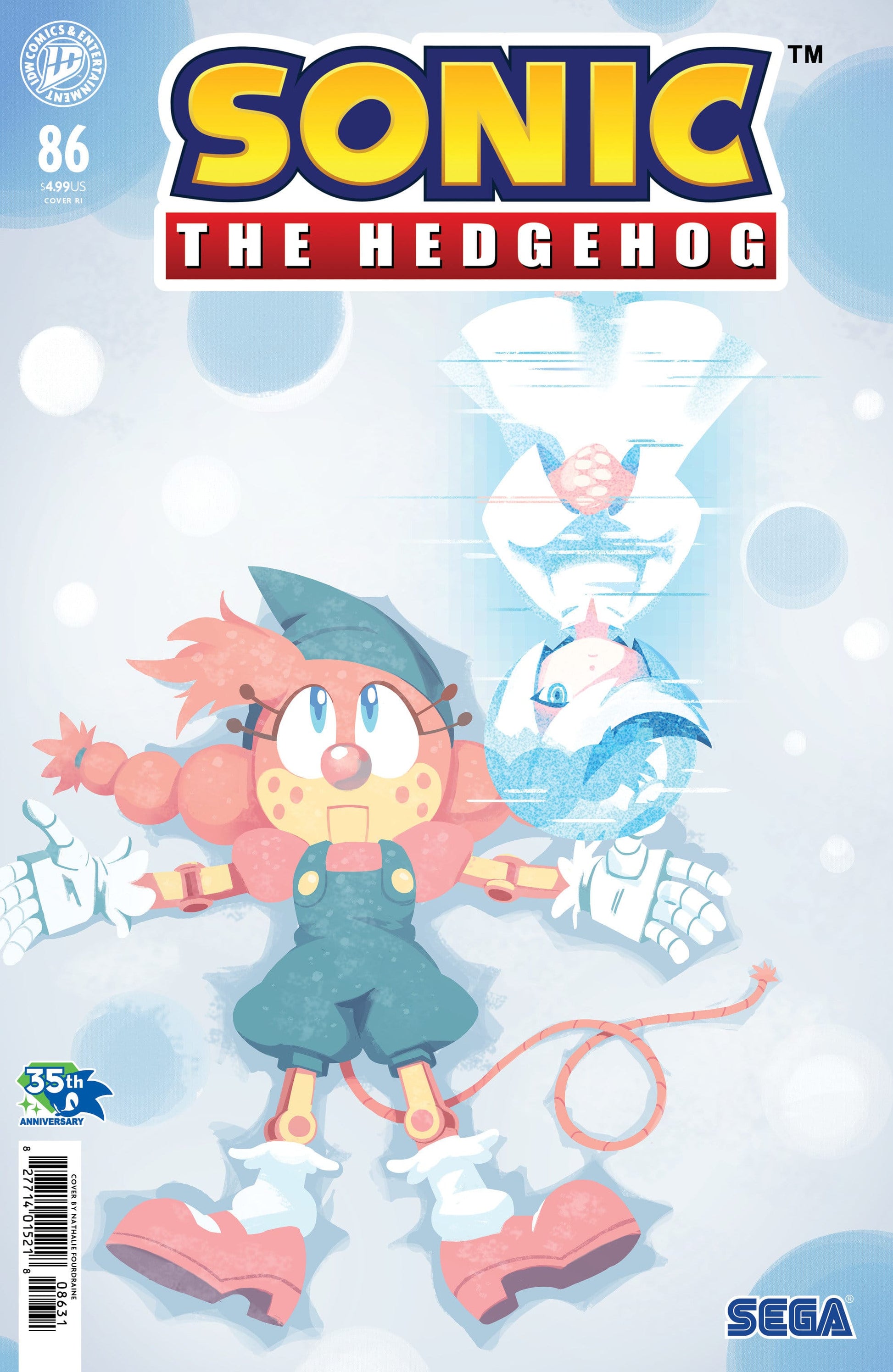 IDW Publishing NEW THIS WEEK Sonic the Hedgehog #86 Variant RI (15) (Fourdraine) (VF/NM)