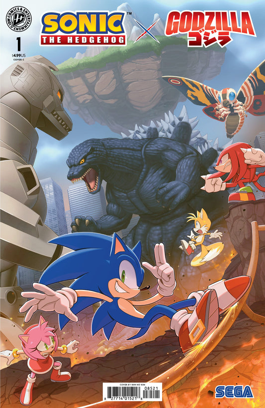 IDW Publishing NEW THIS WEEK Sonic the Hedgehog x Godzilla #1 Variant C (Kim) (VF/NM)