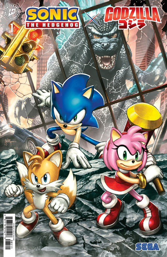 IDW Publishing NEW THIS WEEK Sonic the Hedgehog x Godzilla #1 Variant E (Suayan) (VF/NM)