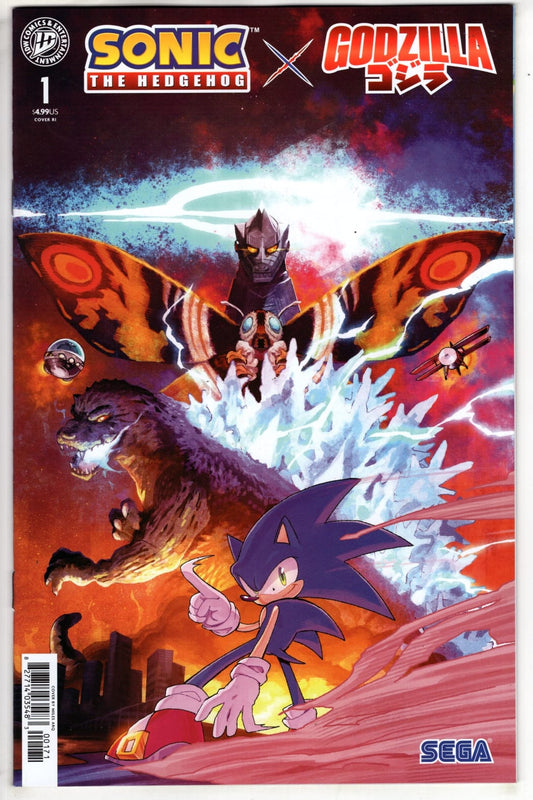 IDW Publishing NEW THIS WEEK Sonic the Hedgehog x Godzilla #1 Variant RI (50) (Arq) (VF/NM)