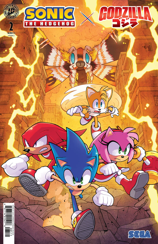 IDW Publishing NEW THIS WEEK Sonic the Hedgehog x Godzilla #2 Cover A (Lawrence) (VF/NM)