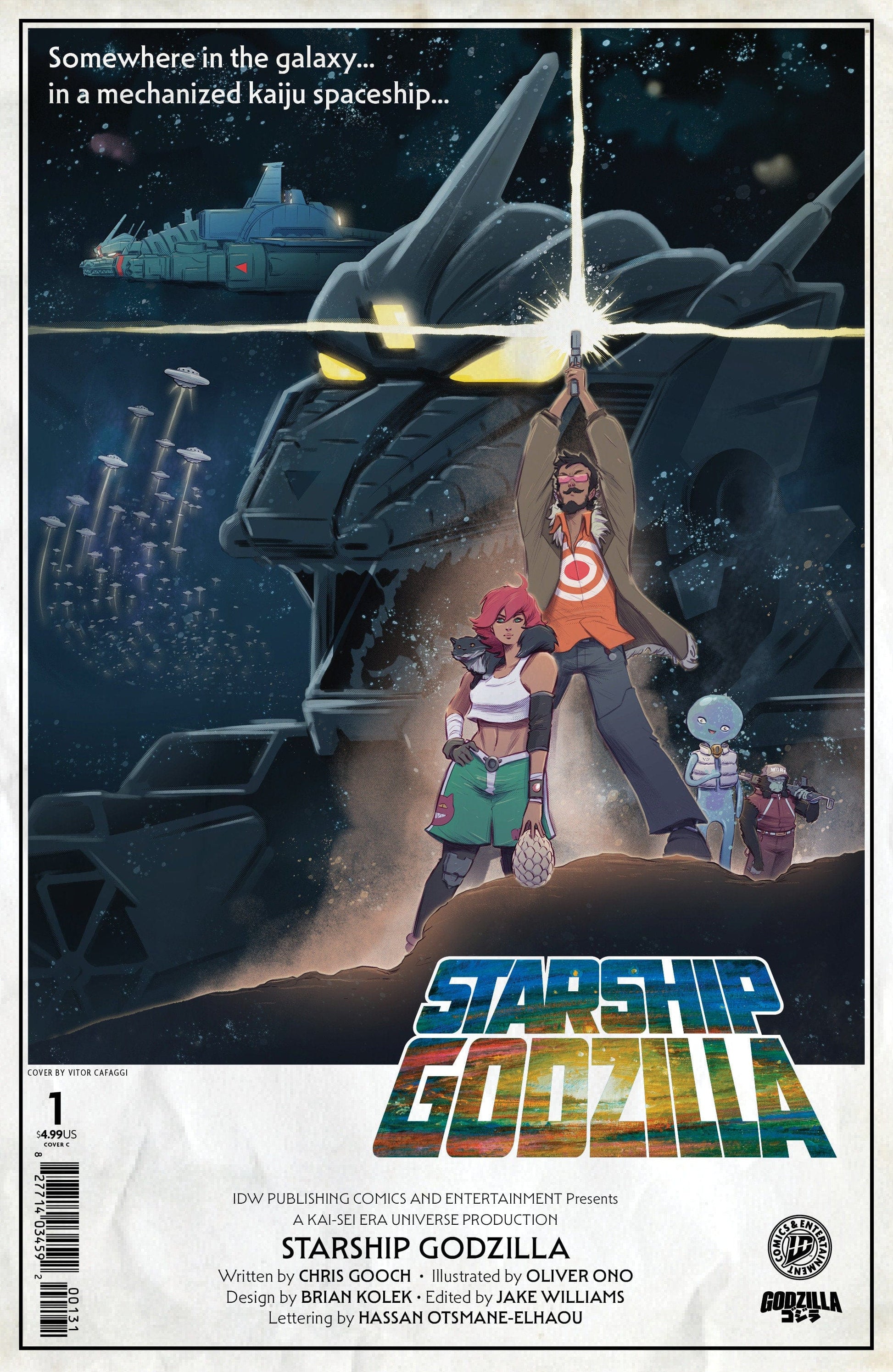 IDW Publishing NEW THIS WEEK Starship Godzilla [Kai-Sei Era] #1 Variant C (Cafaggi Movie Homage Cover)