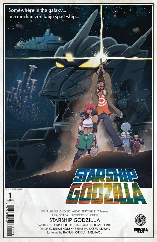 IDW Publishing NEW THIS WEEK Starship Godzilla [Kai-Sei Era] #1 Variant C (Cafaggi Movie Homage Cover)