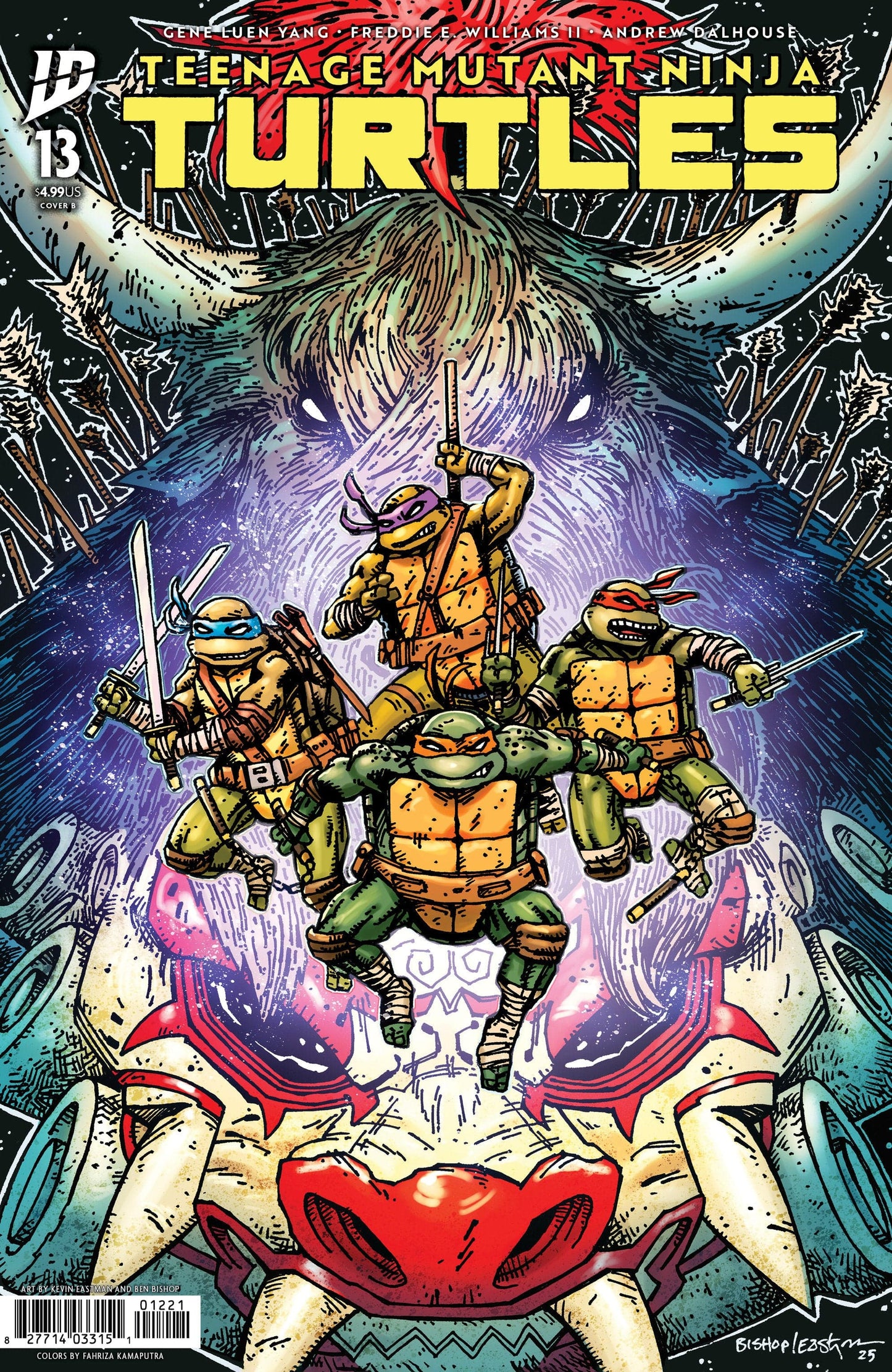 IDW Publishing NEW THIS WEEK Teenage Mutant Ninja Turtles #13 Variant B (Eastman & Bishop)