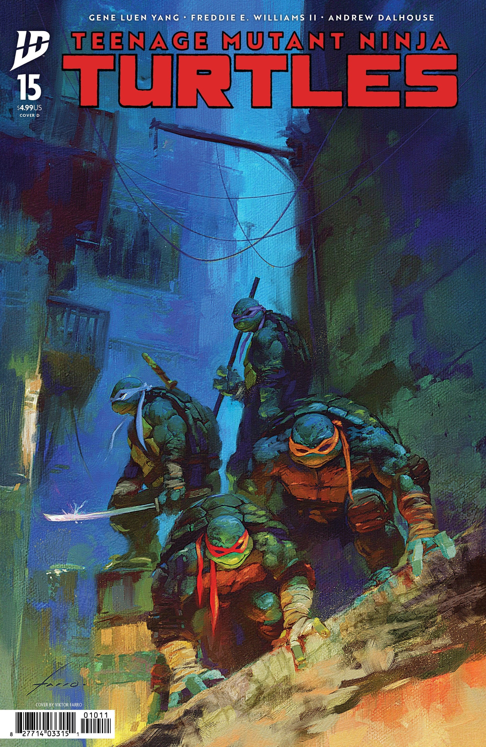 IDW Publishing NEW THIS WEEK Teenage Mutant Ninja Turtles #15 Variant D (Farro) (VF/NM)