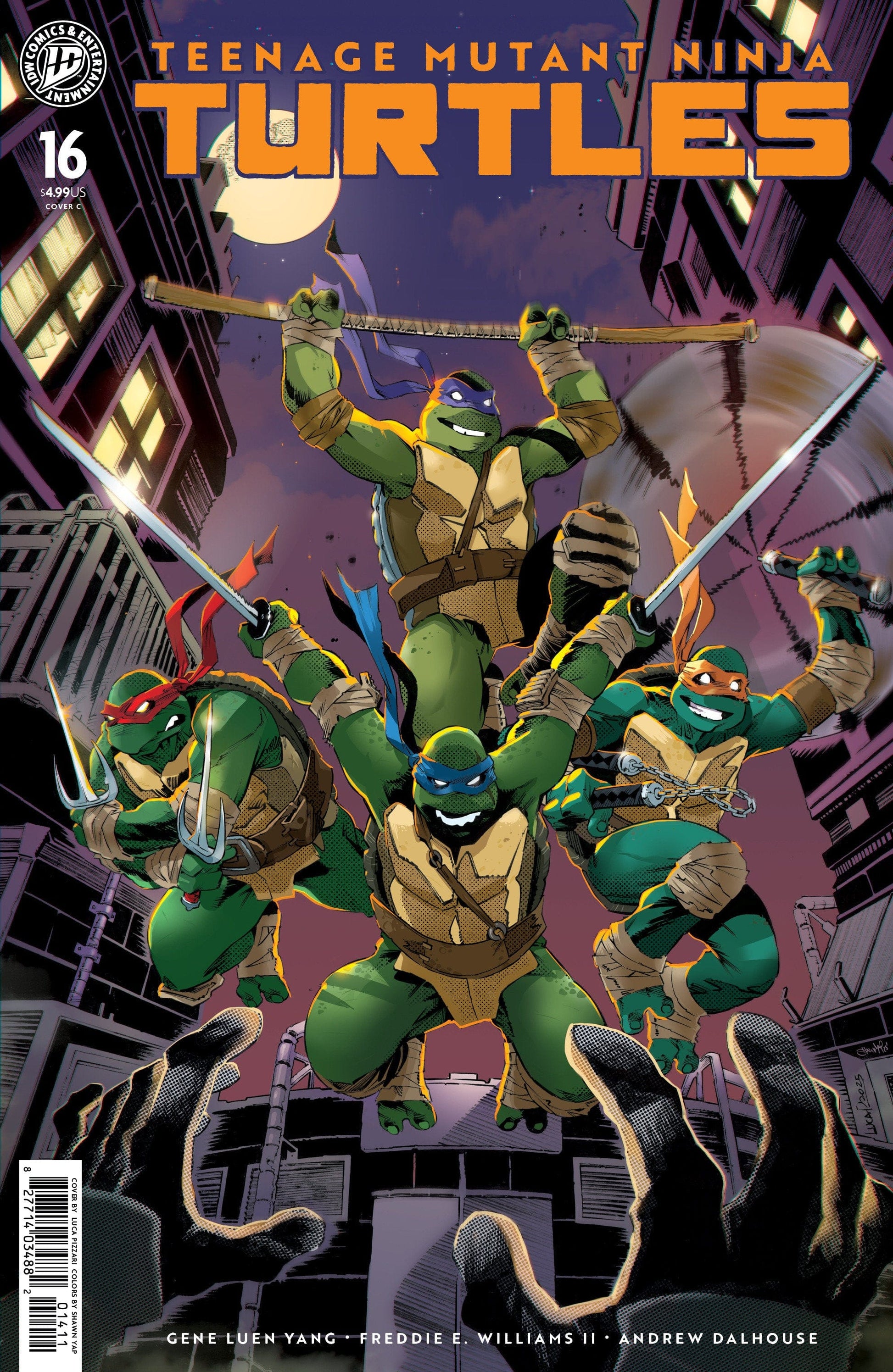 IDW Publishing NEW THIS WEEK Teenage Mutant Ninja Turtles #16 Variant C (Pizzari) (VF/NM)
