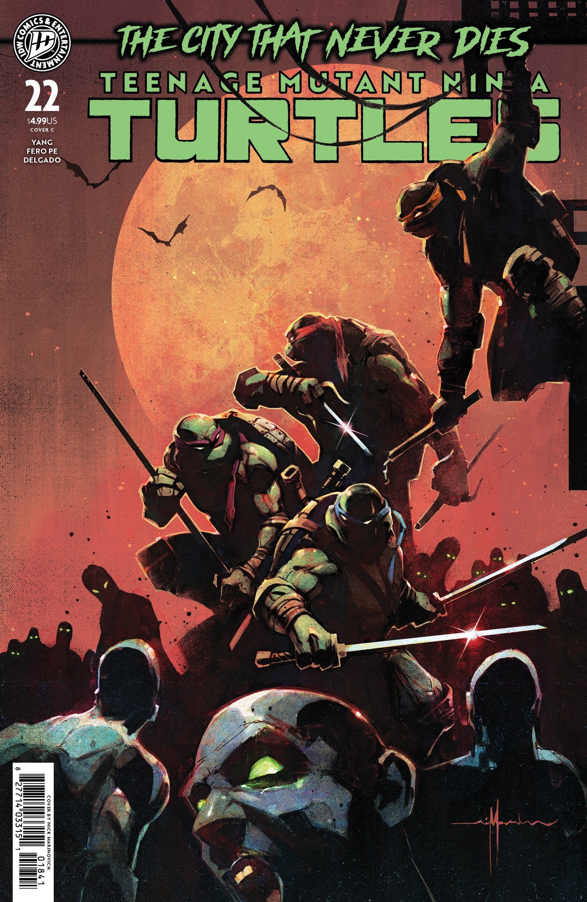 IDW Publishing NEW THIS WEEK Teenage Mutant Ninja Turtles #22 Variant C (Marinkovich) (VF/NM)
