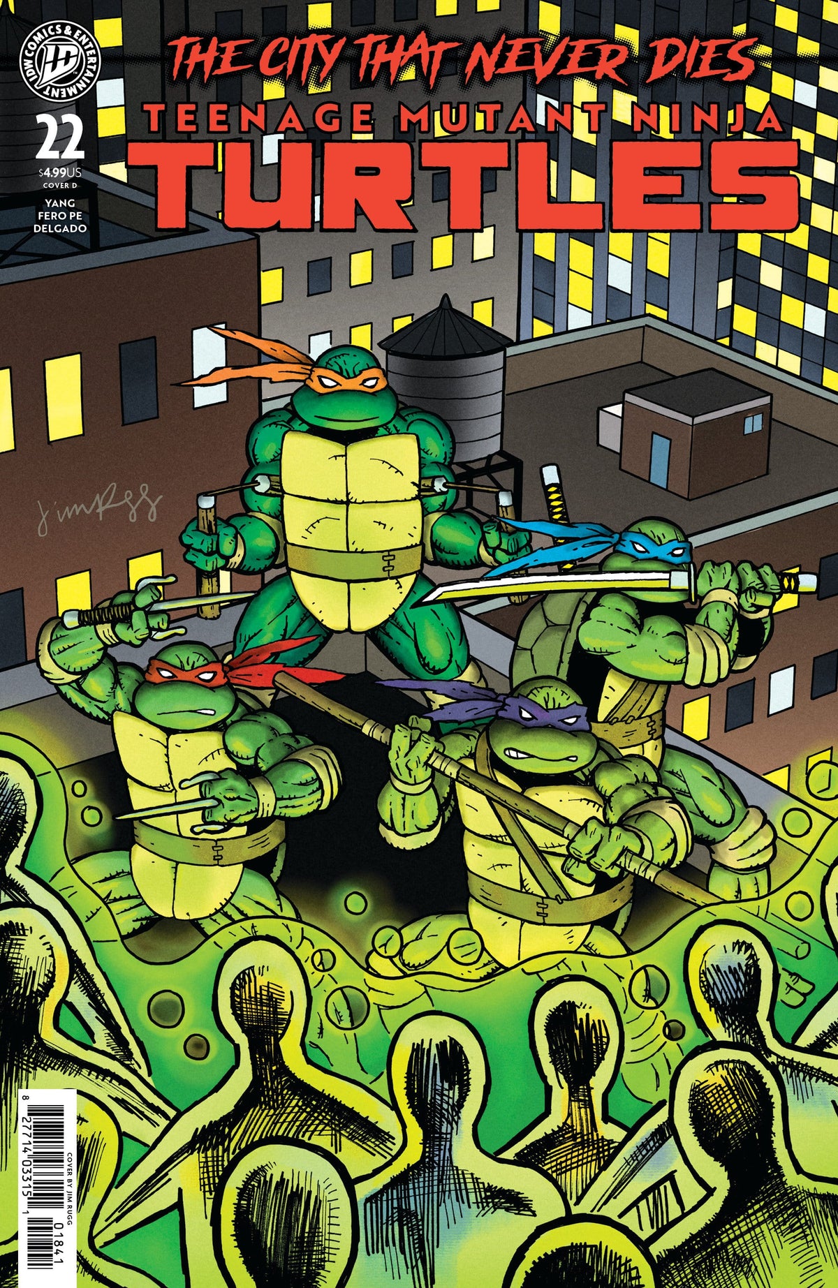 IDW Publishing NEW THIS WEEK Teenage Mutant Ninja Turtles #22 Variant D (Rugg) (VF/NM)