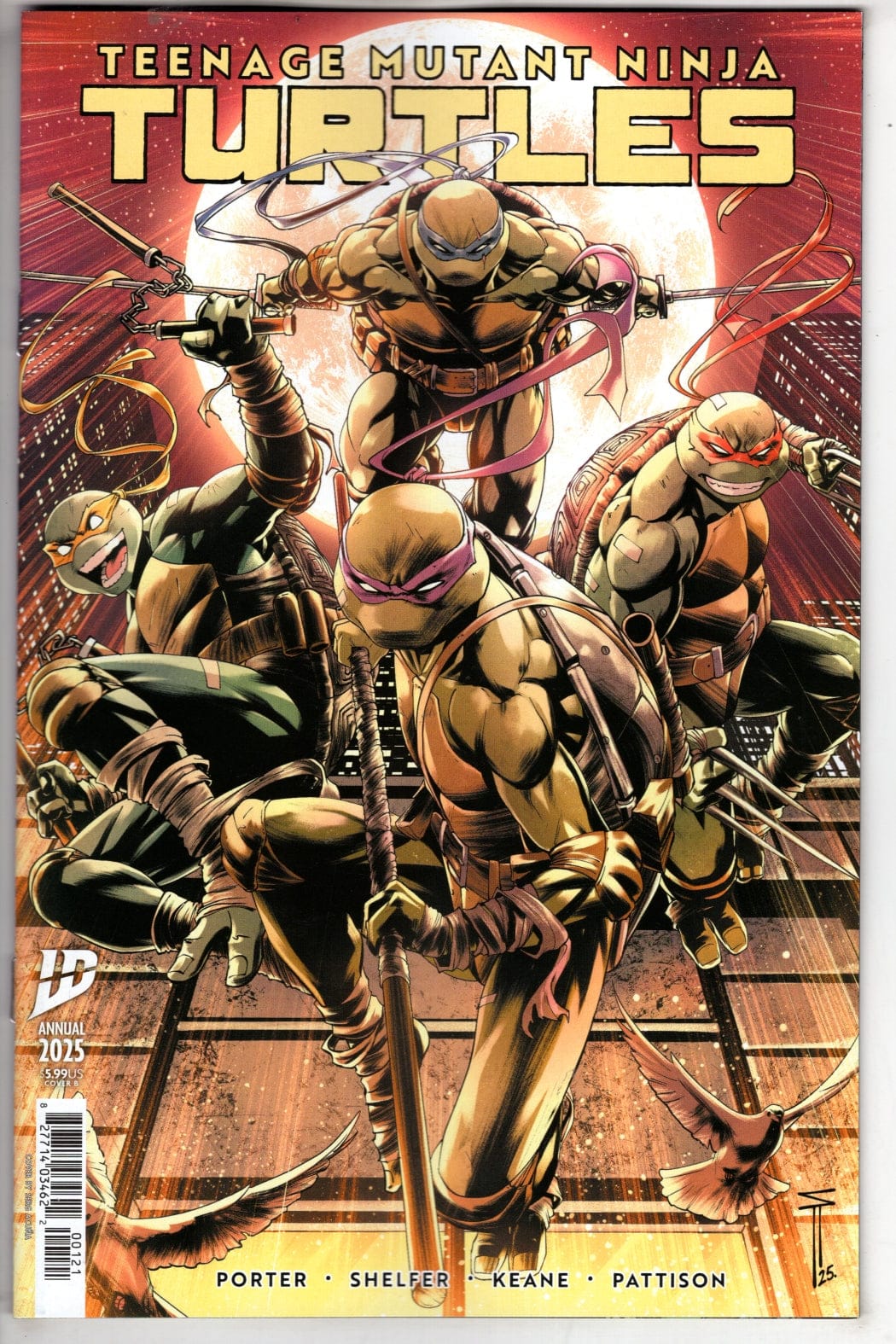 IDW Publishing NEW THIS WEEK Teenage Mutant Ninja Turtles: Annual 2025 Variant B (Acuña)