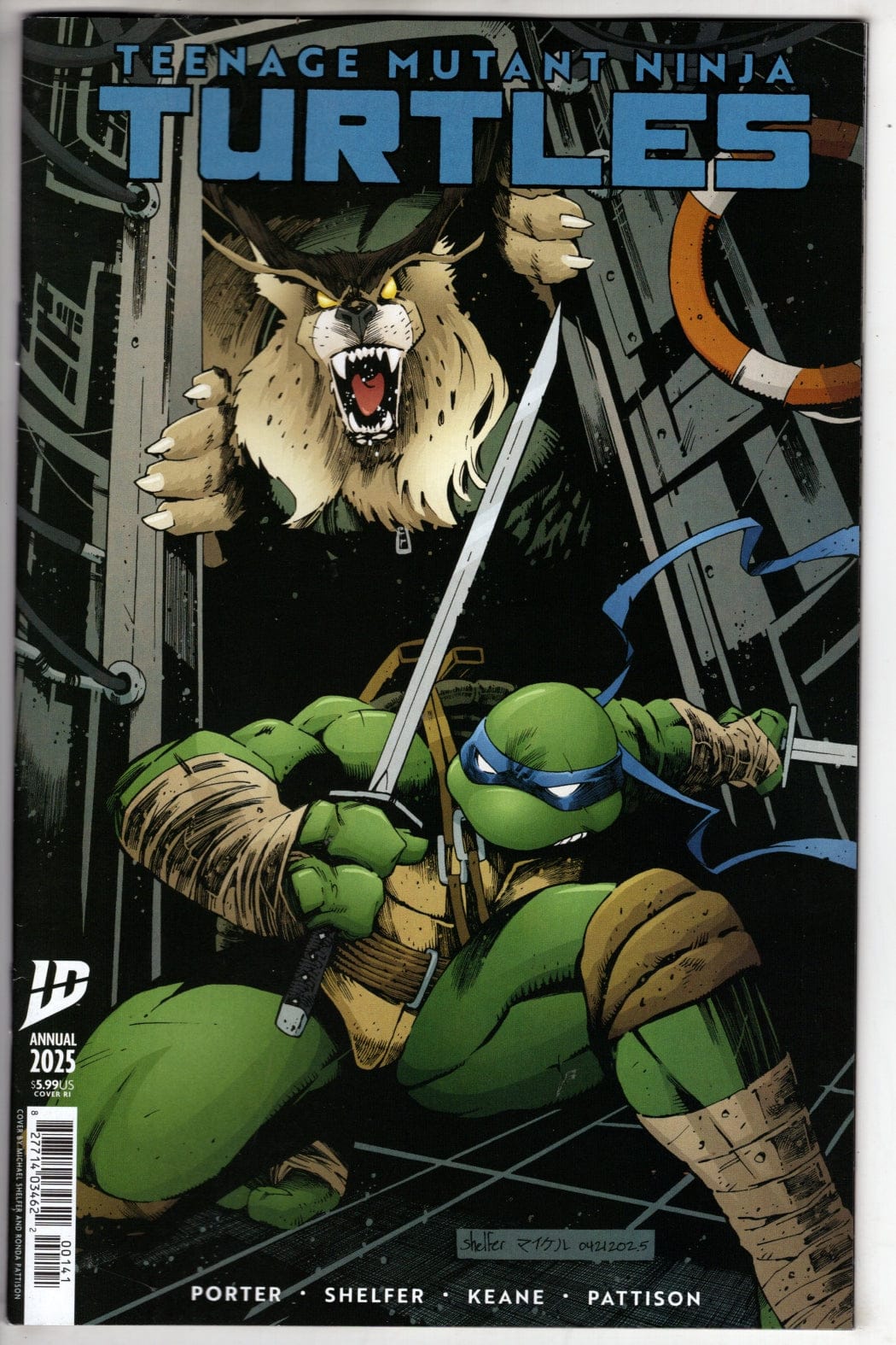 IDW Publishing NEW THIS WEEK Teenage Mutant Ninja Turtles: Annual 2025 Variant RI (25) (Shelfer)