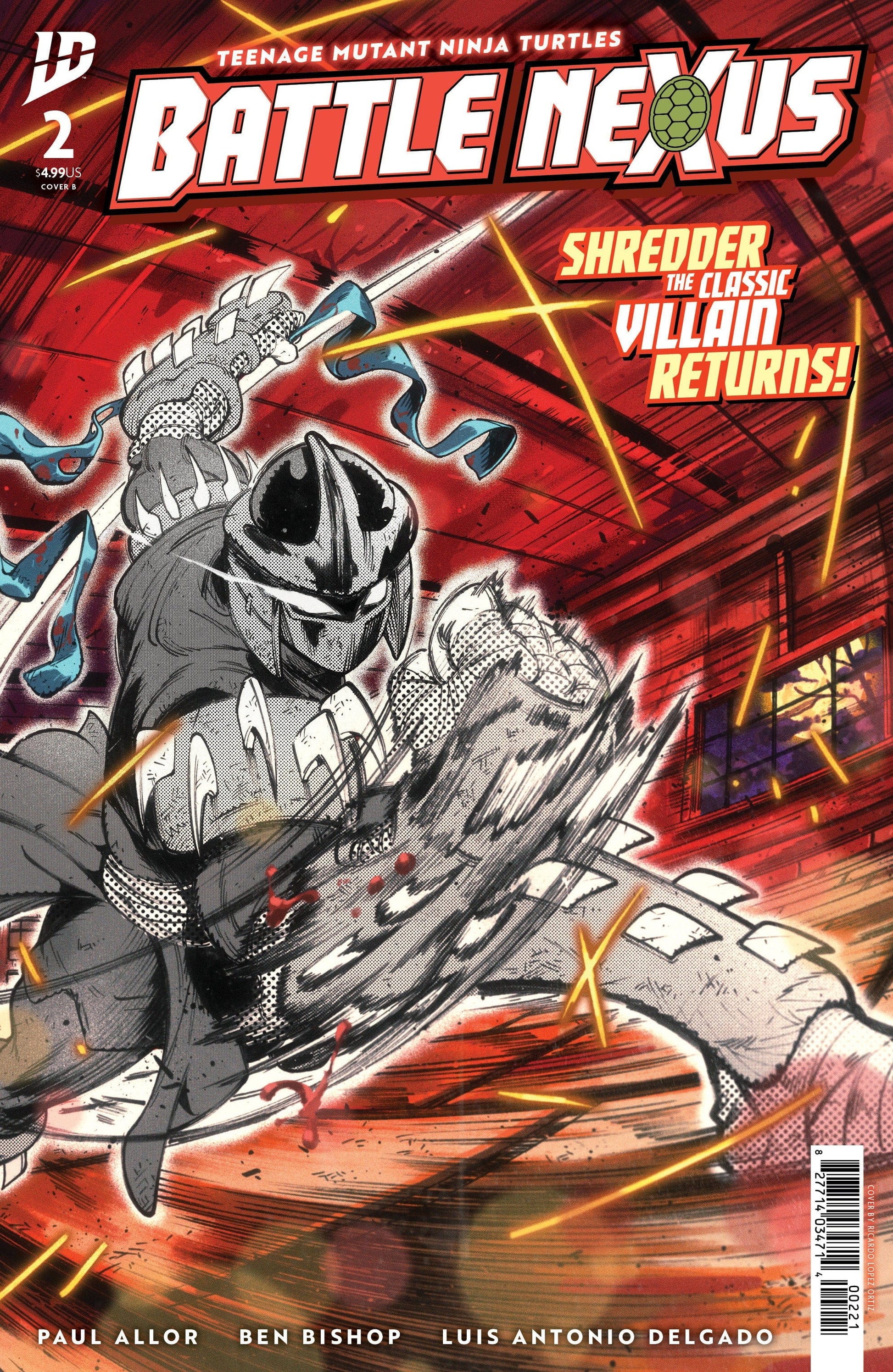 IDW Publishing NEW THIS WEEK Teenage Mutant Ninja Turtles: Battle Nexus #2 Variant B (Ortiz) (VF/NM)