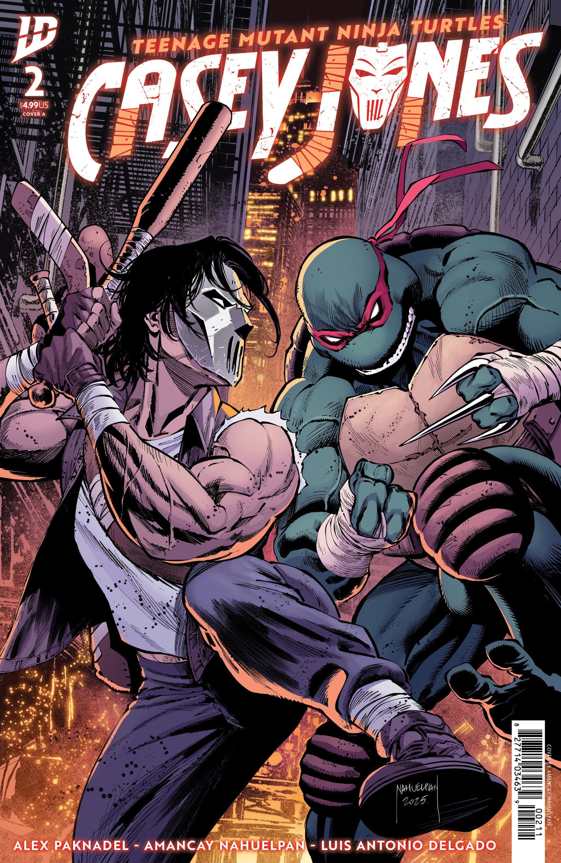 IDW Publishing NEW THIS WEEK Teenage Mutant Ninja Turtles: Casey Jones #2 Cover A (Nahuelpan) [VF/NM]