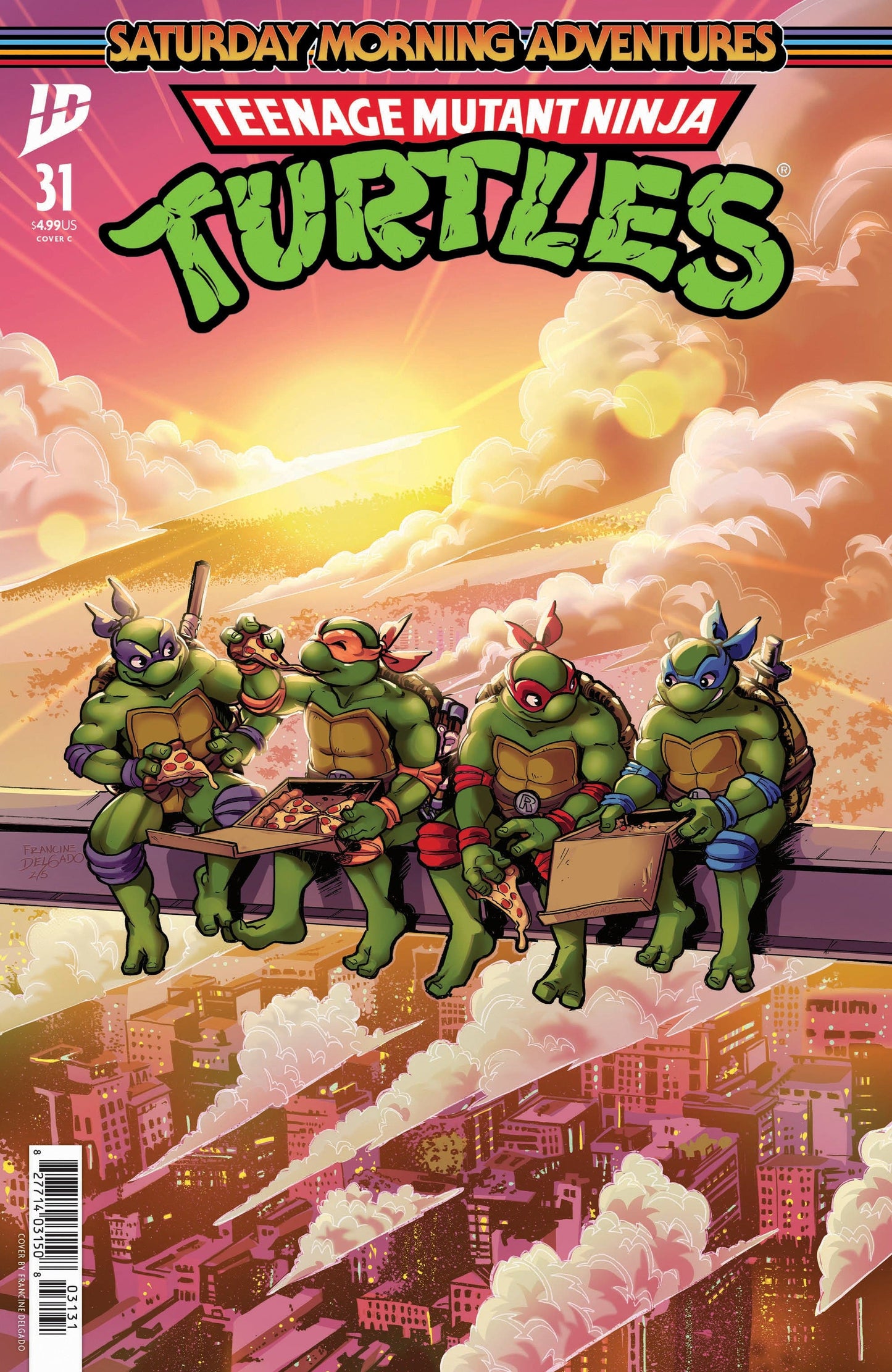 IDW Publishing NEW THIS WEEK Teenage Mutant Ninja Turtles: Saturday Morning Adventures #31 Variant C (Delgado)
