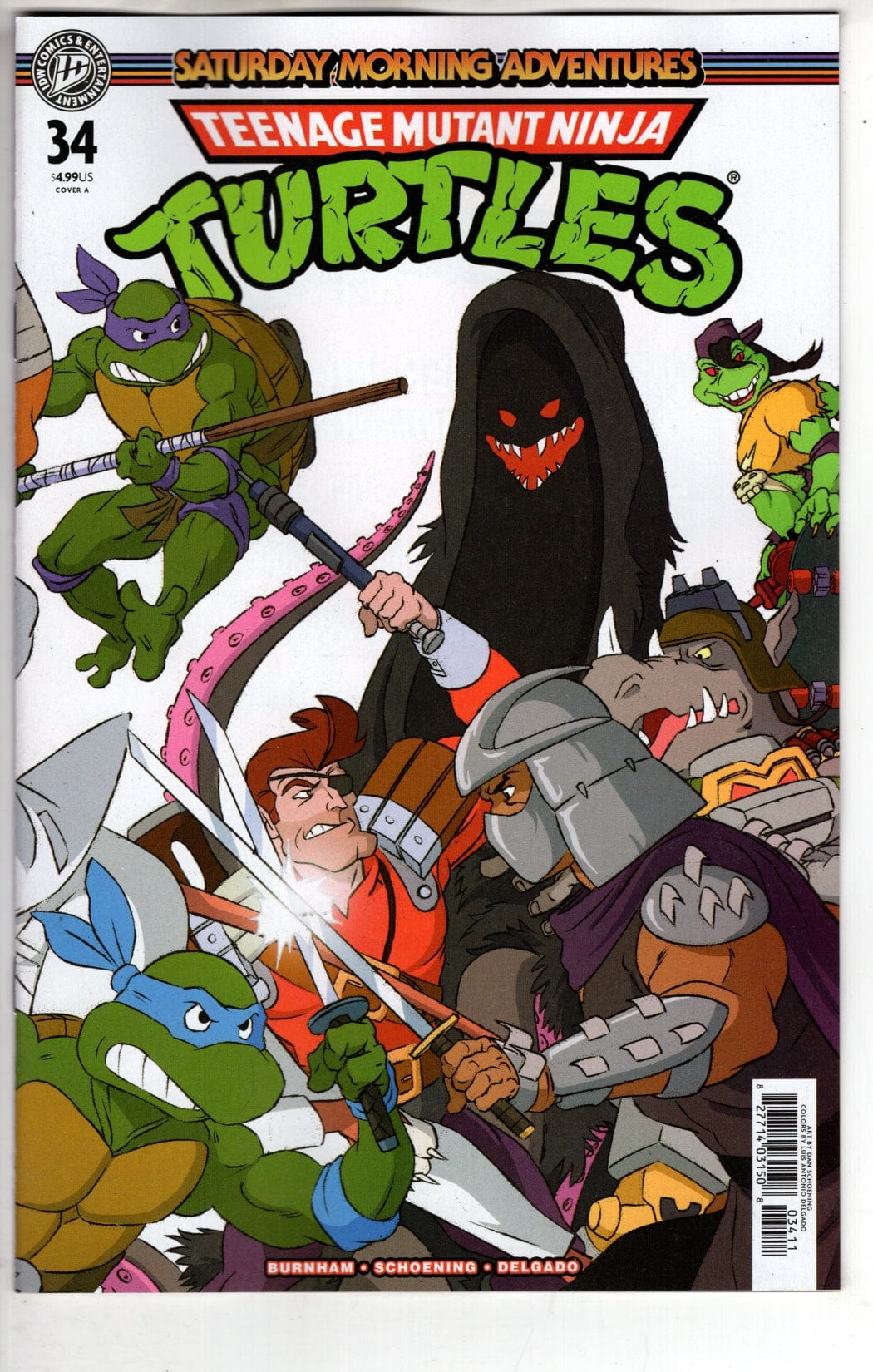 IDW Publishing NEW THIS WEEK Teenage Mutant Ninja Turtles: Saturday Morning Adventures #34 Cover A  (VF/NM)