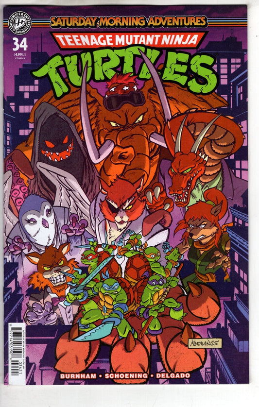 IDW Publishing NEW THIS WEEK Teenage Mutant Ninja Turtles: Saturday Morning Adventures #34 Variant B (VF/NM)