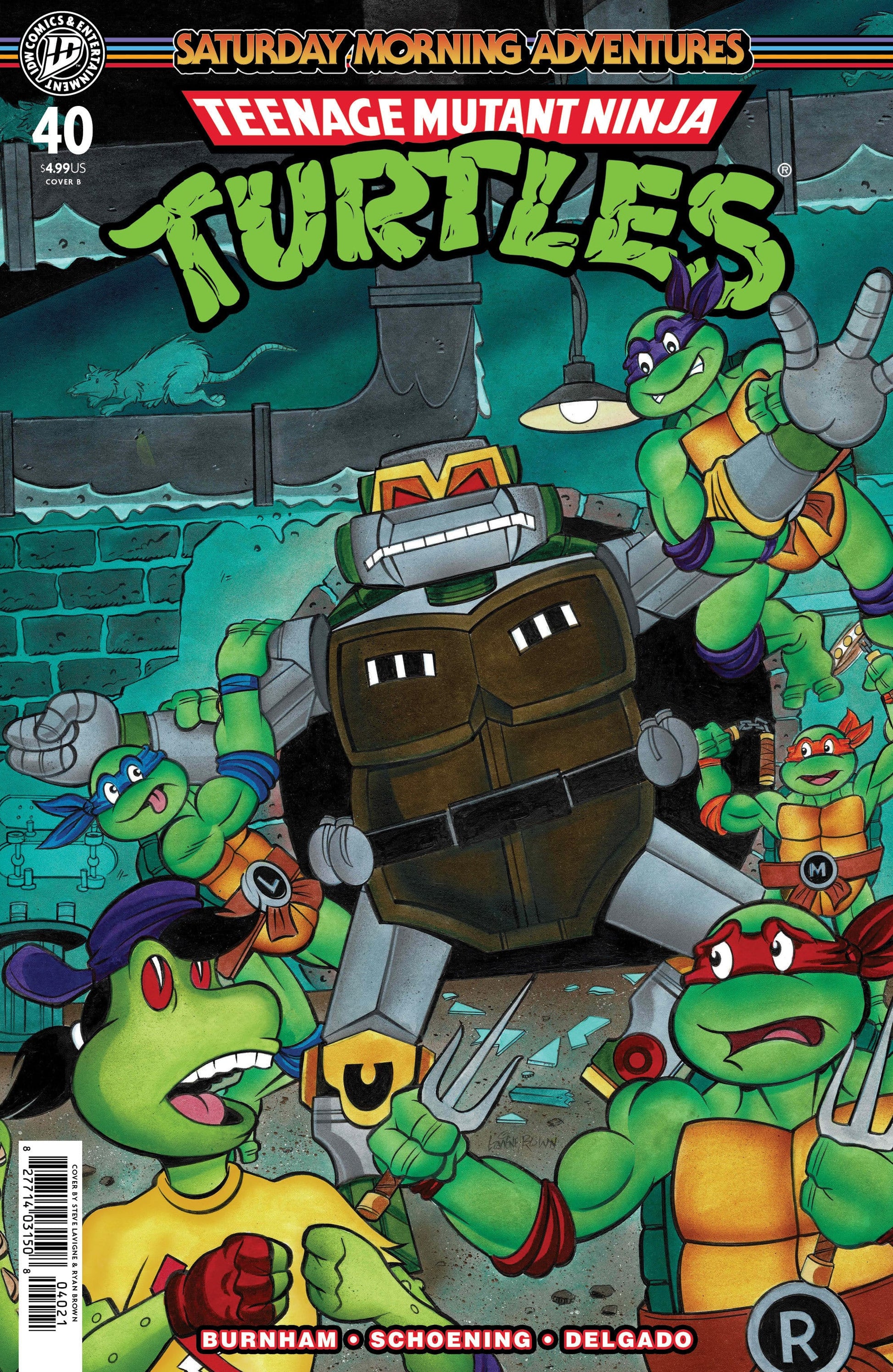 IDW Publishing NEW THIS WEEK Teenage Mutant Ninja Turtles: Saturday Morning Adventures #40 Variant B (Lavigne) (VF/NM)