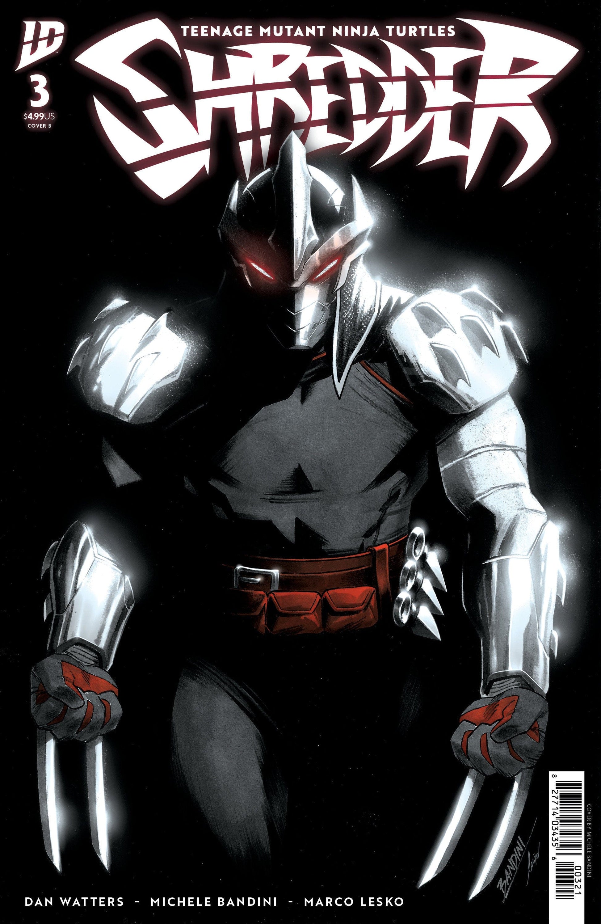 IDW Publishing NEW THIS WEEK Teenage Mutant Ninja Turtles: Shredder #3 Variant B (Bandini)