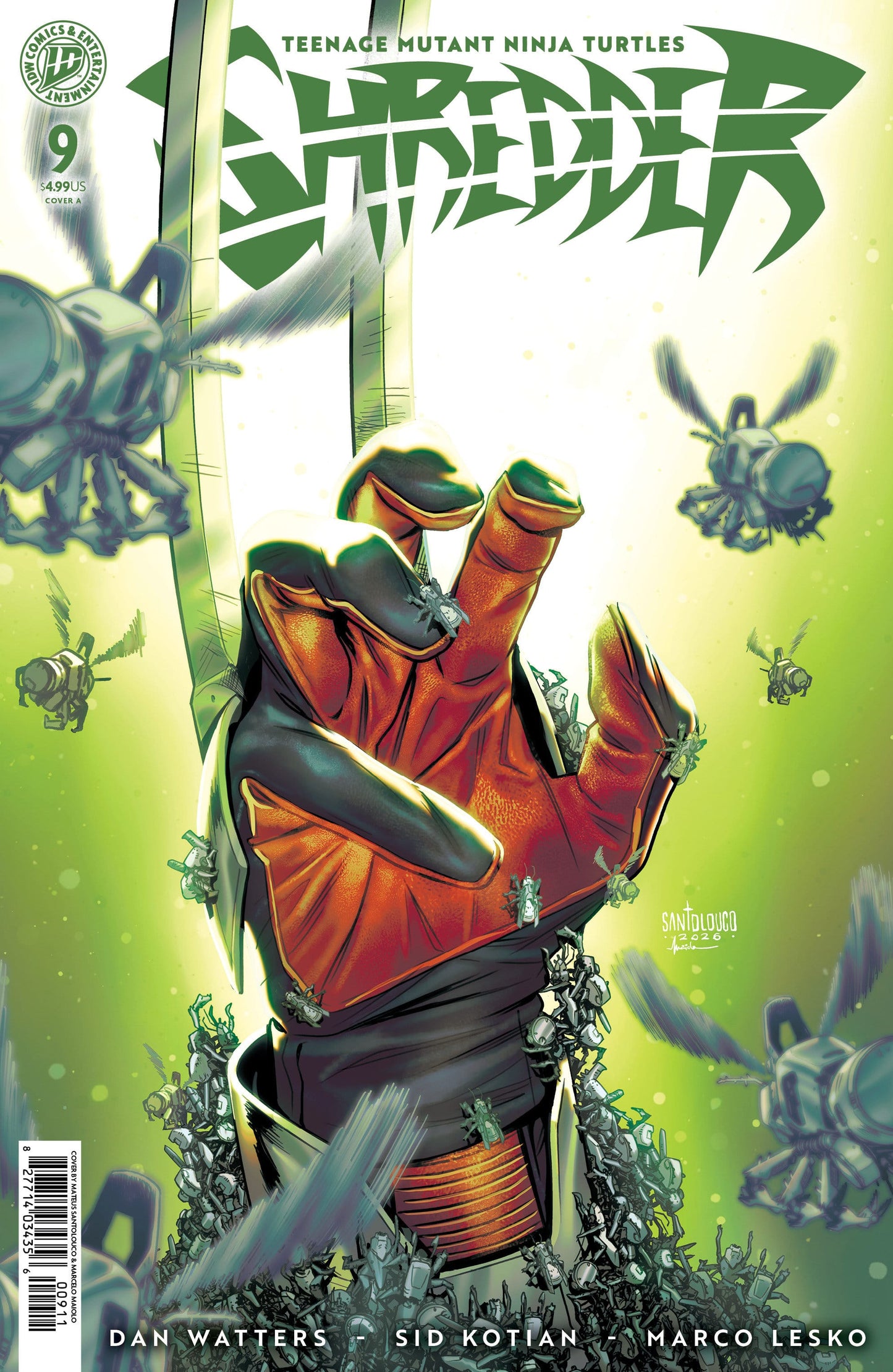 IDW Publishing NEW THIS WEEK Teenage Mutant Ninja Turtles: Shredder #9 Cover A (Santolouco) (VF/NM)