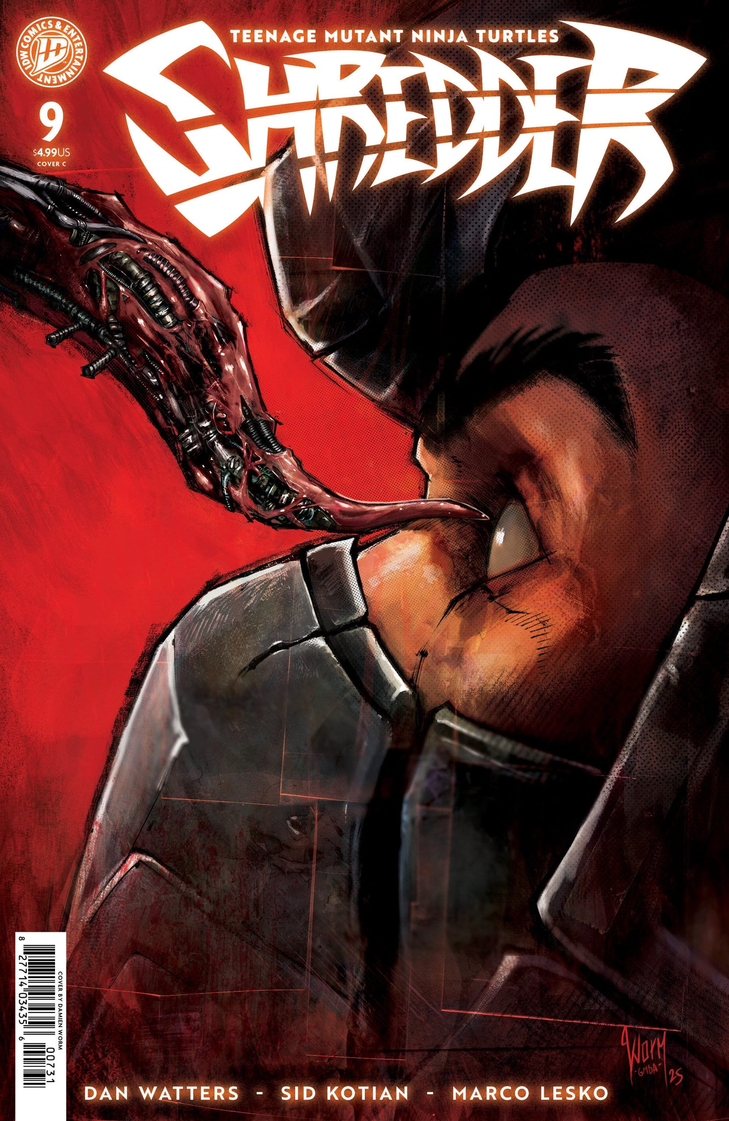 IDW Publishing NEW THIS WEEK Teenage Mutant Ninja Turtles: Shredder #9 Variant C (Damien Worm) (VF/NM)