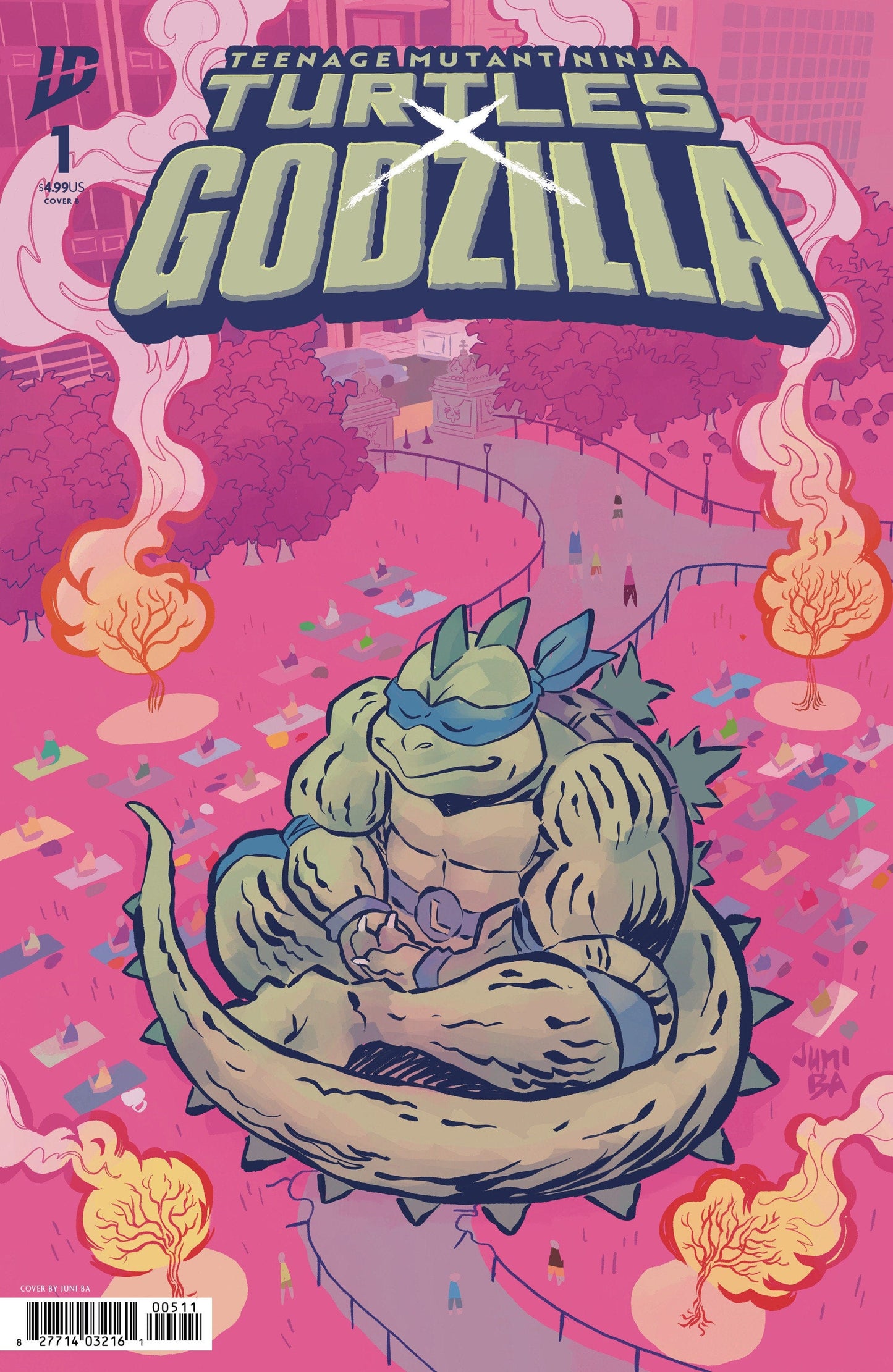 IDW Publishing NEW THIS WEEK Teenage Mutant Ninja Turtles x Godzilla #1 Variant B (Ba) [VF/NM]
