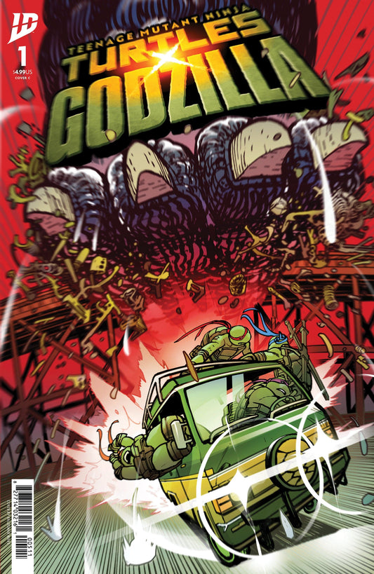IDW Publishing NEW THIS WEEK Teenage Mutant Ninja Turtles x Godzilla #1 Variant C (Rivas) [VF/NM]