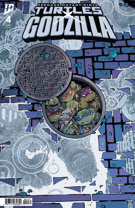 IDW Publishing NEW THIS WEEK Teenage Mutant Ninja Turtles x Godzilla #4 Variant C (Corona) (VF/NM)