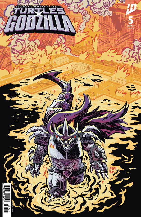 IDW Publishing NEW THIS WEEK Teenage Mutant Ninja Turtles x Godzilla #5 Variant B (Ba) (VF/NM)