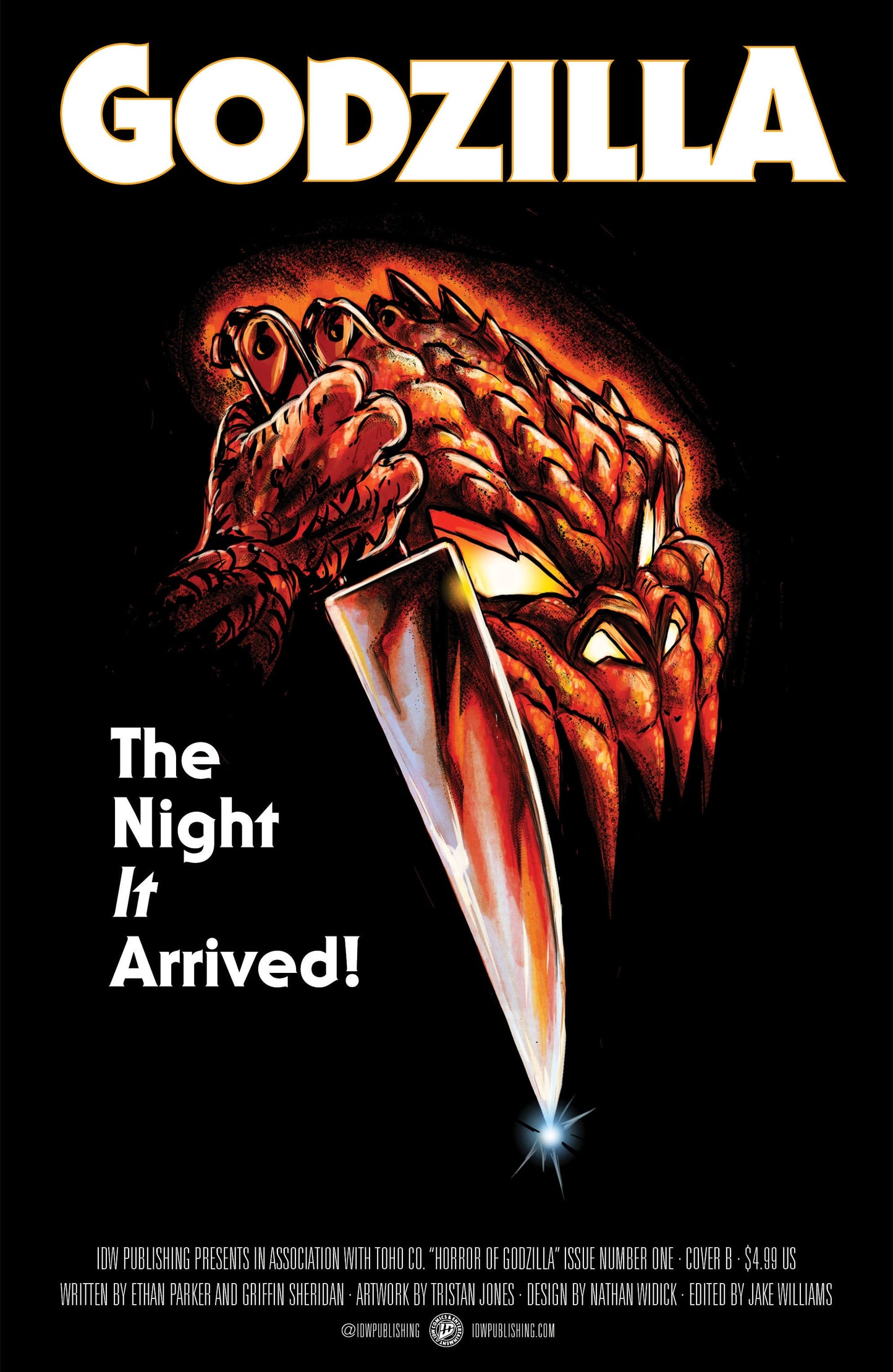 IDW Publishing NEW THIS WEEK The Horror of Godzilla [Kai-Sei Era] #1 Variant B (Tunica Movie Homage Cover) (VF/NM)
