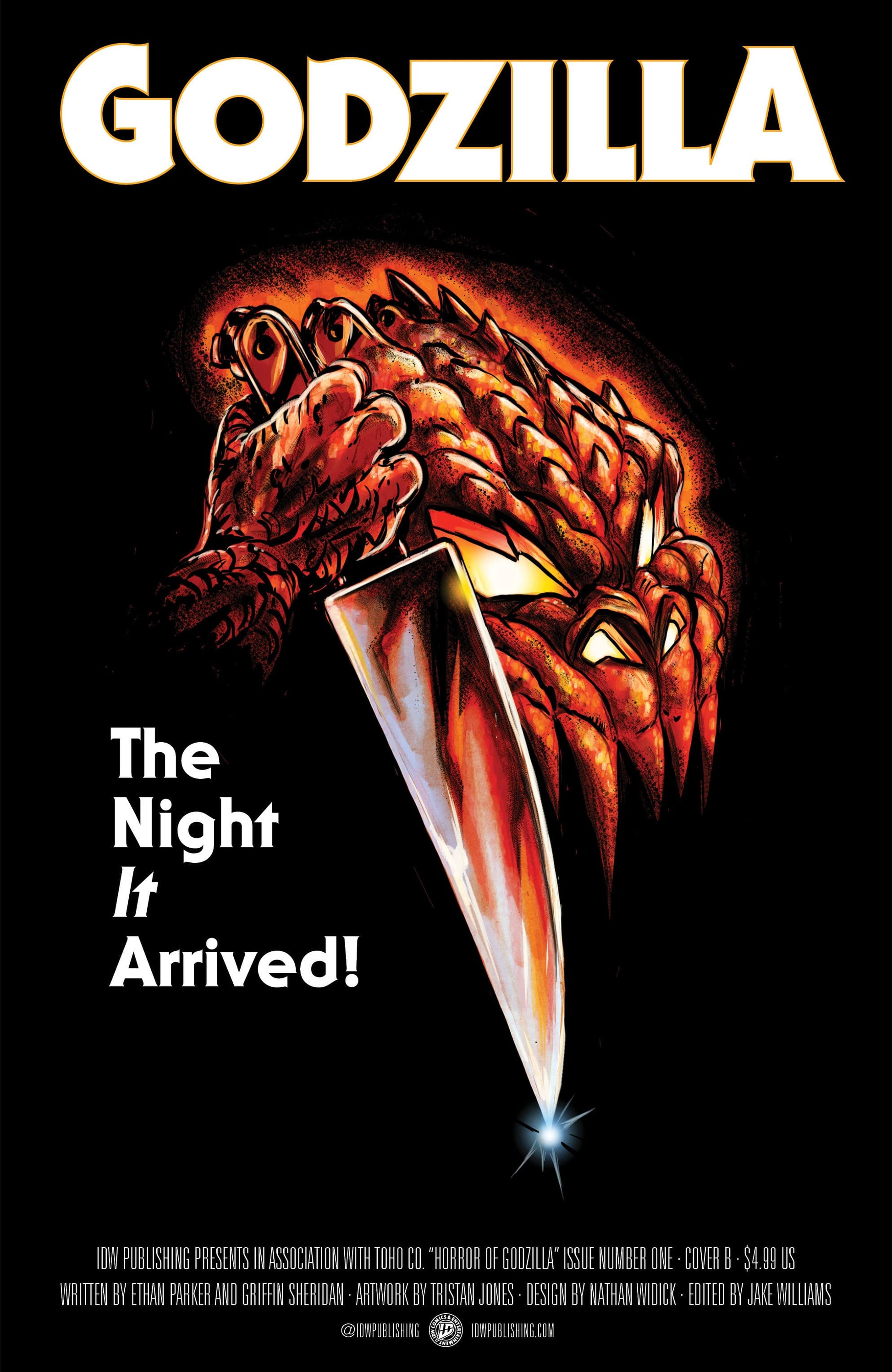 IDW Publishing NEW THIS WEEK The Horror of Godzilla [Kai-Sei Era] #1 Variant B (Tunica Movie Homage Cover) (VF/NM)