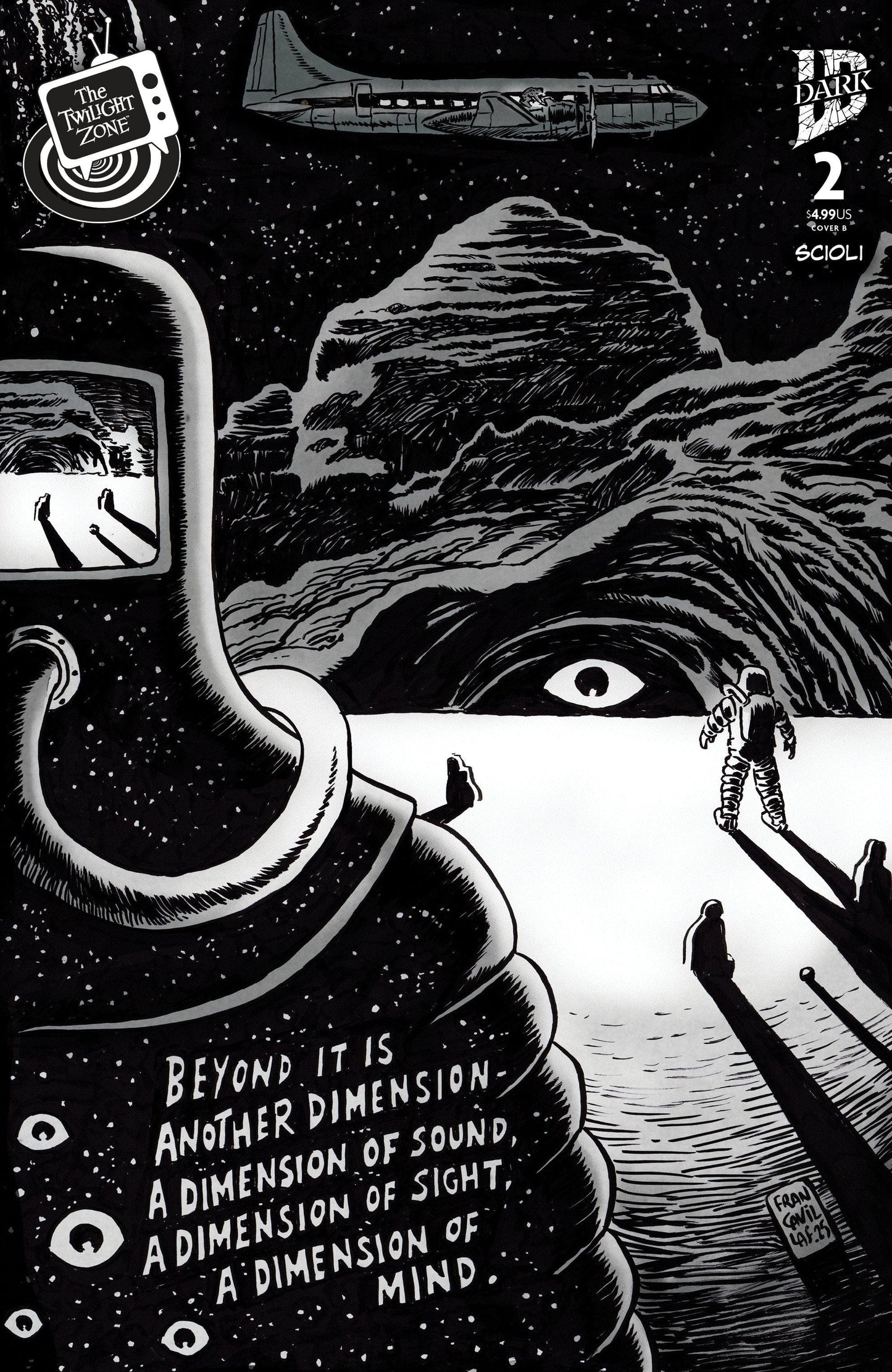 IDW Publishing NEW THIS WEEK The Twilight Zone #2 Variant B (Francavilla Connecting Cover) [VF/NM]