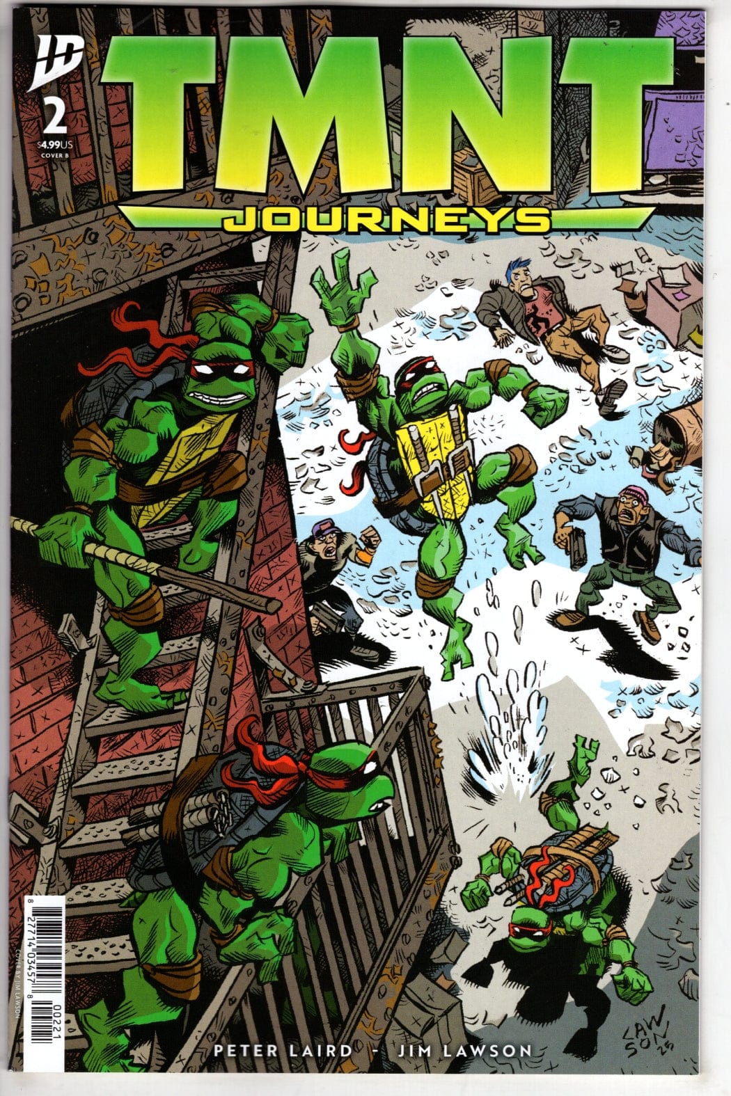 IDW Publishing NEW THIS WEEK TMNT: Journeys #2 Variant B (Lawson)