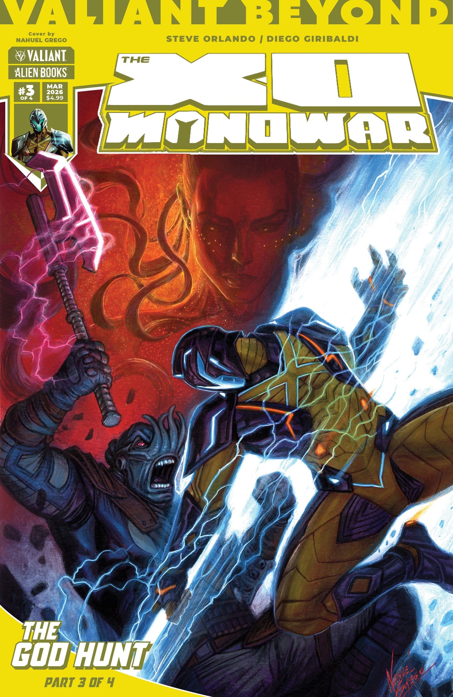 IDW Publishing NEW THIS WEEK Valiant Beyond: The X-O Manowar #7--The God Hunt #3 Cover A (Grego) (VF/NM)