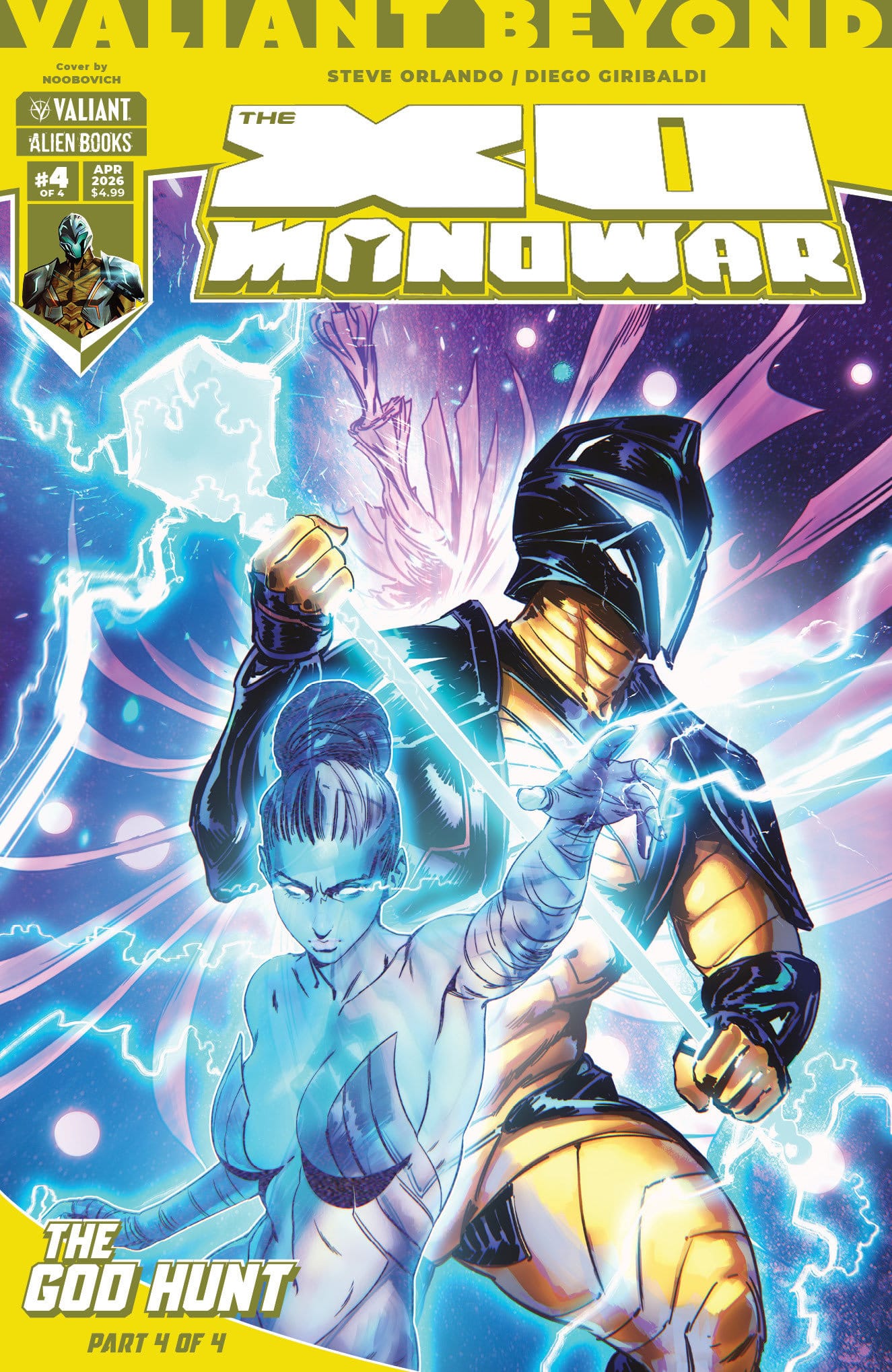IDW Publishing NEW THIS WEEK Valiant Beyond: The X-O Manowar #8--The God Hunt #4 Cover A (Noobovich) (VF/NM)