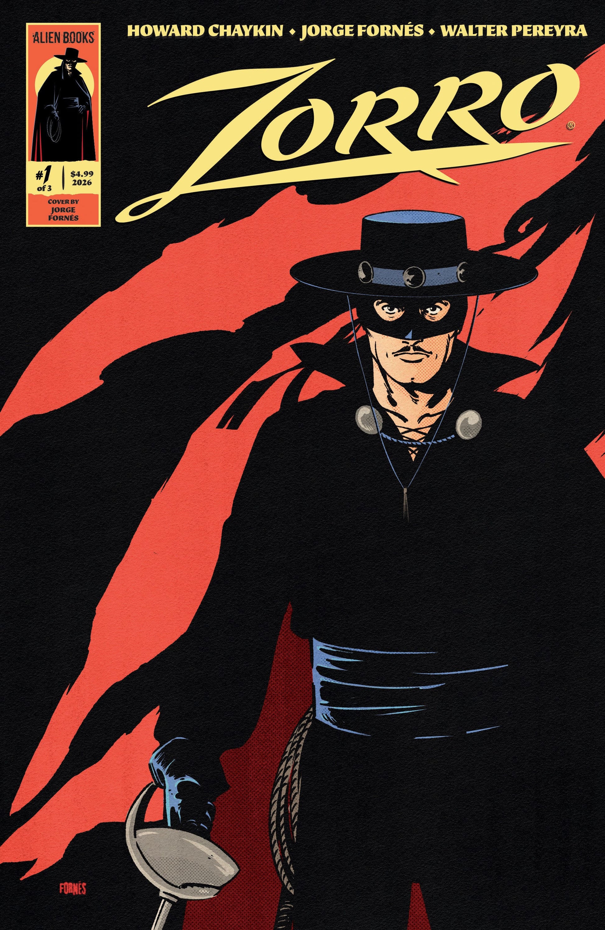 IDW Publishing NEW THIS WEEK Zorro #1 Cover A (Fornés) (VF/NM)