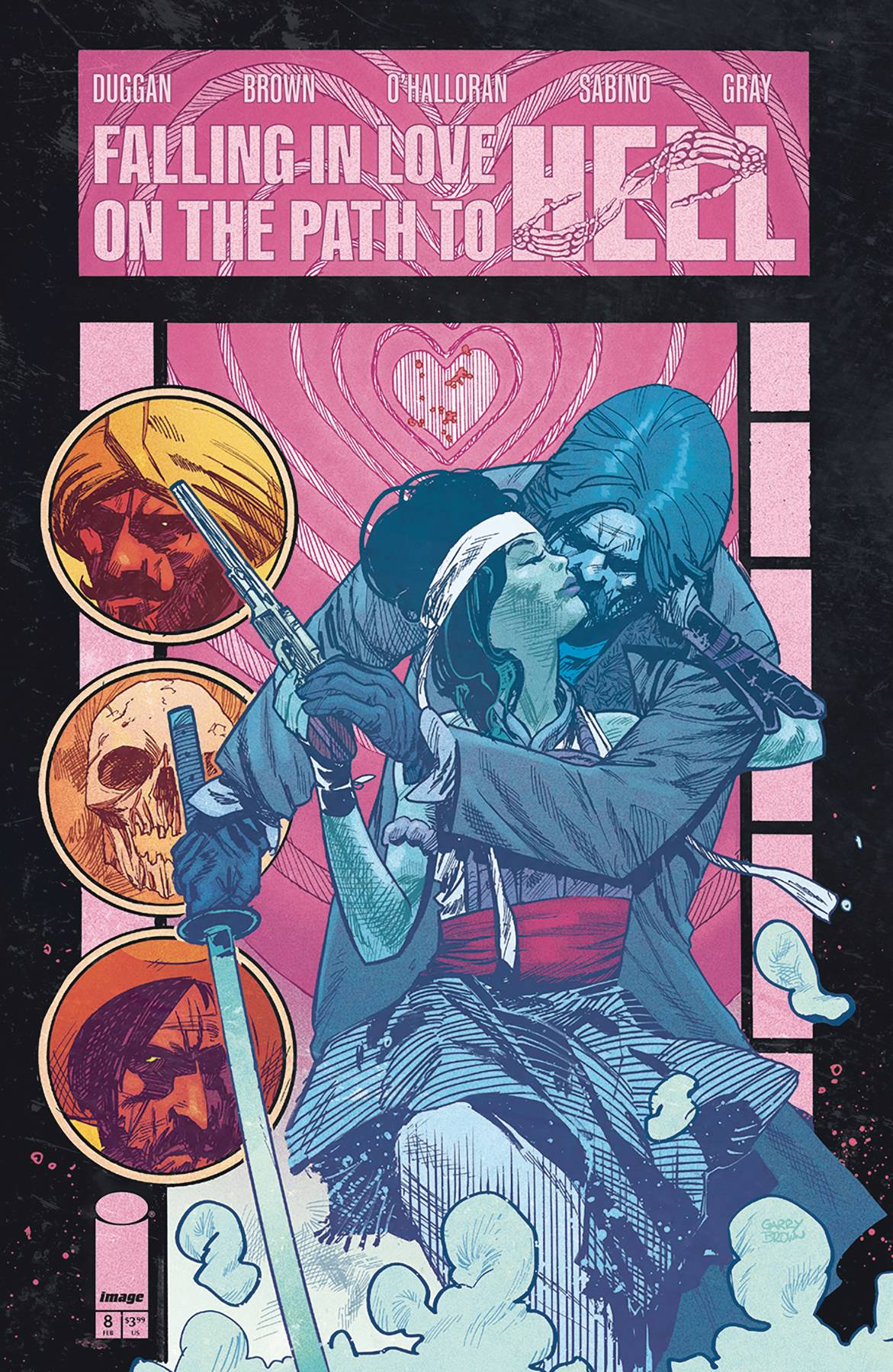 IMAGE COMIC BOOK FALLING IN LOVE ON THE PATH TO HELL #8 CVR A GARRY BROWN (MR)
