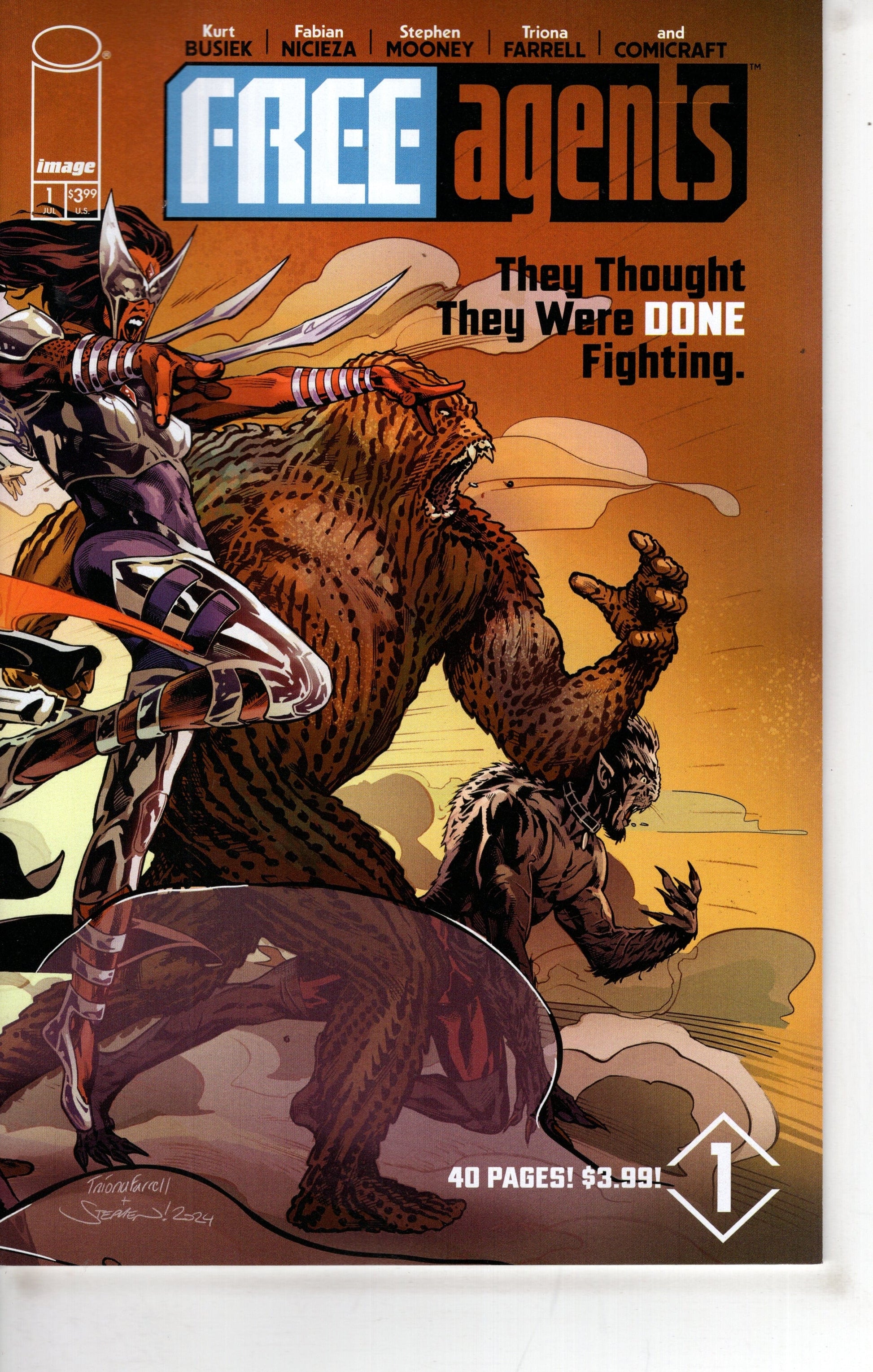 IMAGE COMIC BOOK Free Agents #1 Cover A Stephen Mooney Wraparound